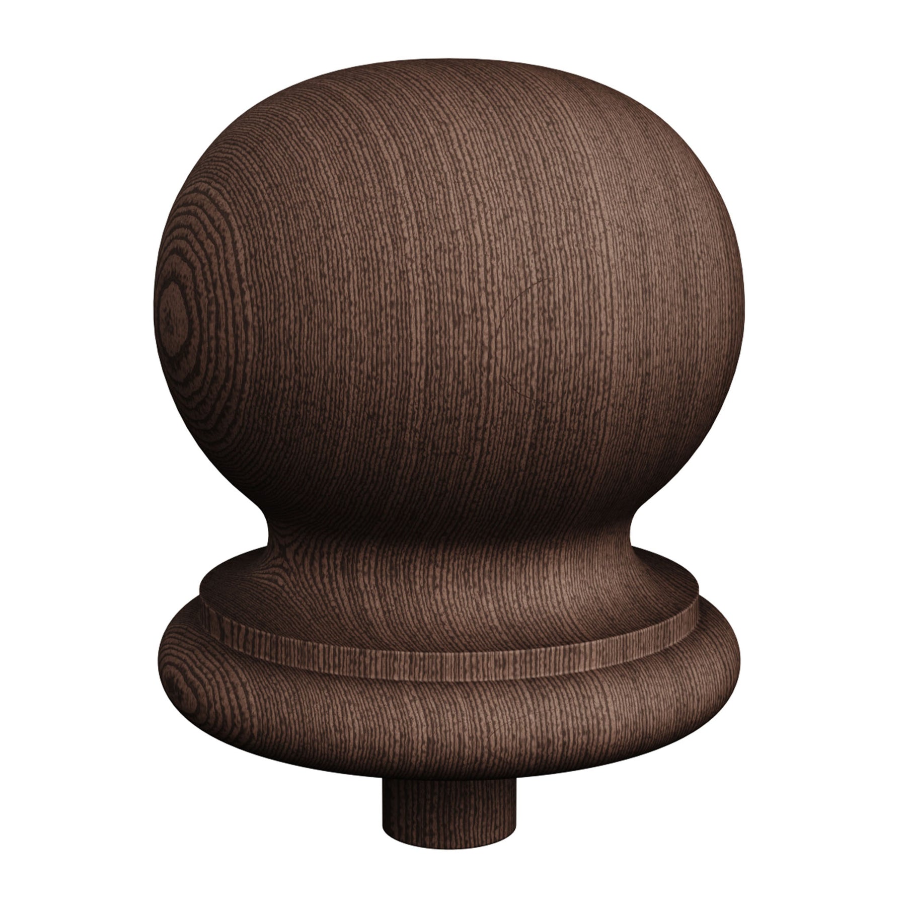 Finial Newel Post Cap FN-0103 - Round Ball Top