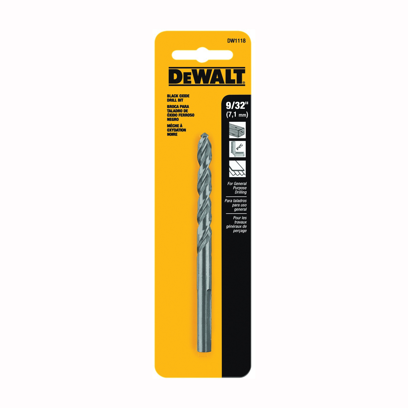 DEWALT Black Oxide Metal Drill Bit