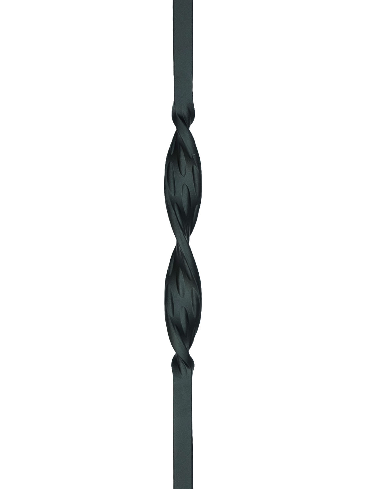 Iron Baluster 2G06 - 5/8" Square - Single Ribbon