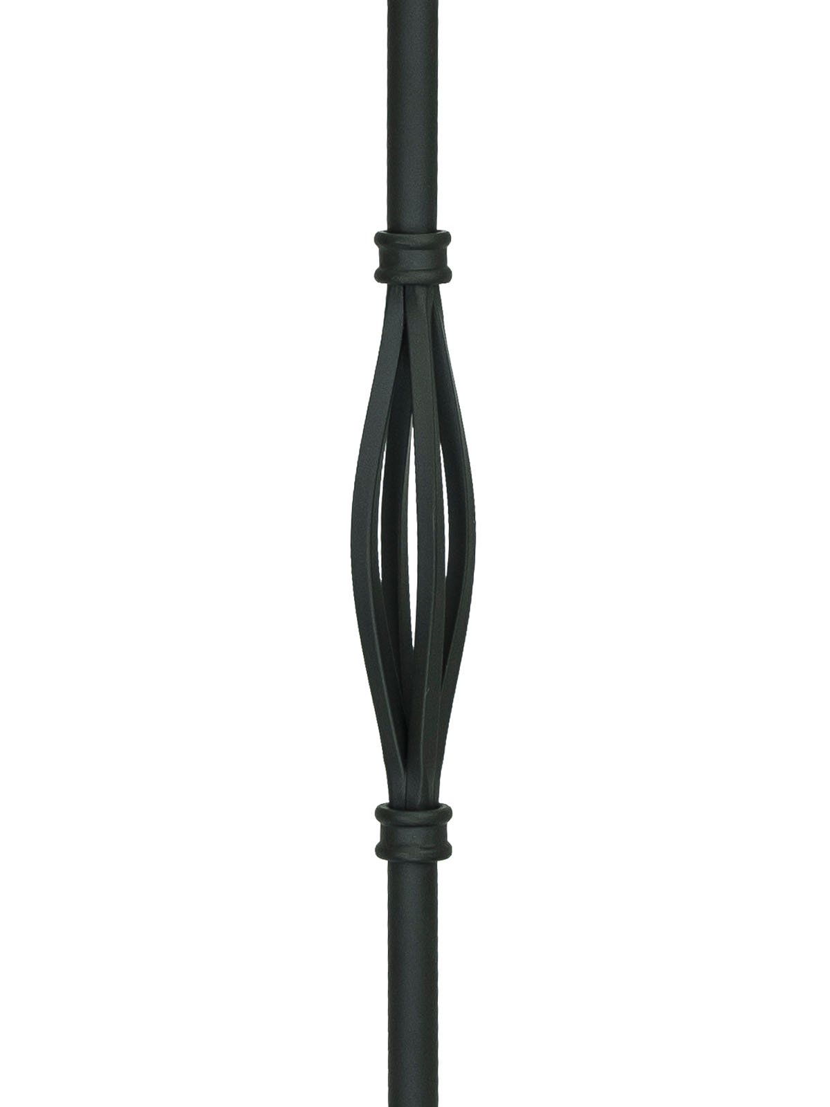 Iron Baluster 2GR18 - 5/8" Round - Single Basket: Slimline