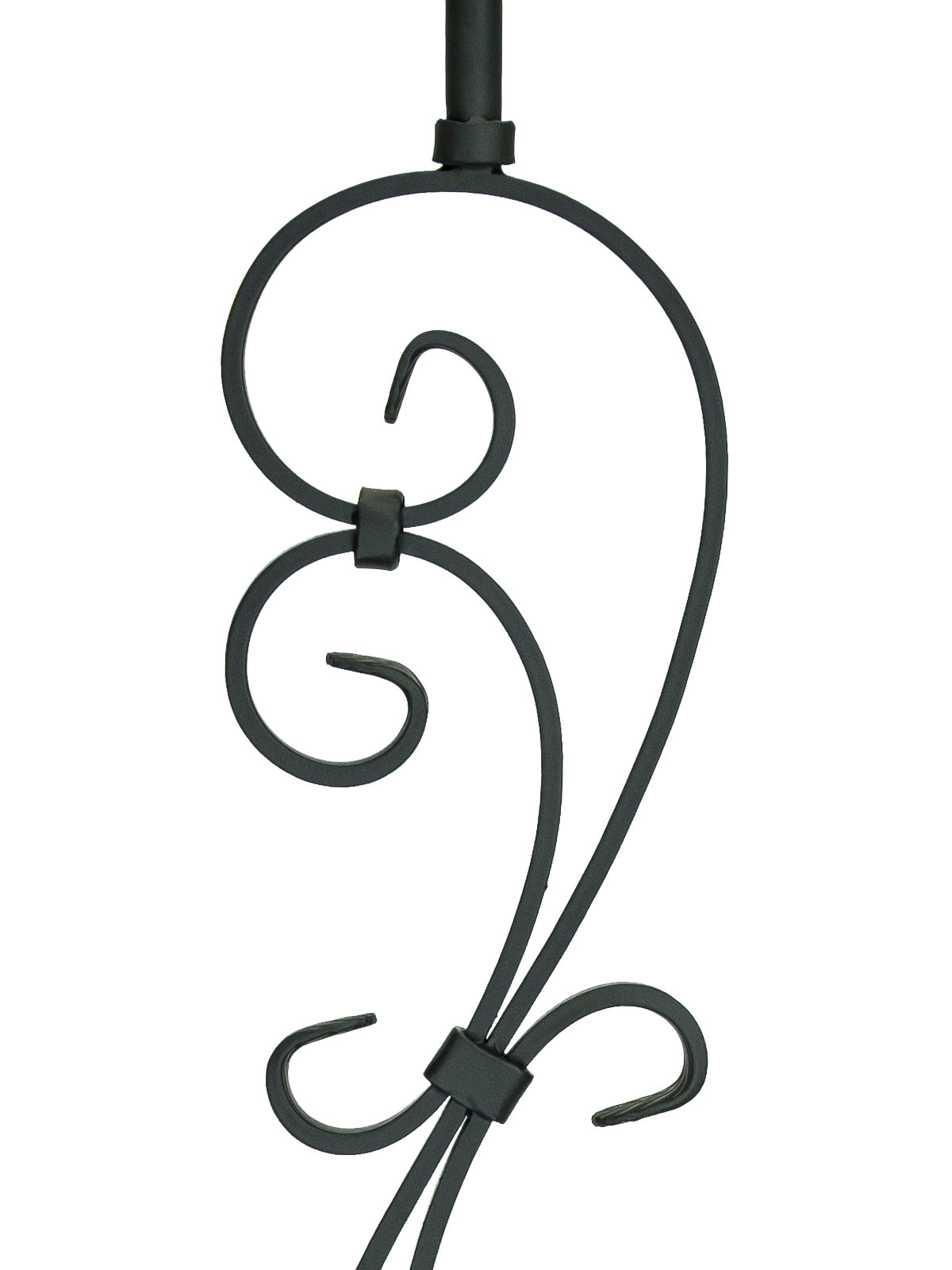 Iron Baluster 2GR56 - 5/8" Round - S Scroll