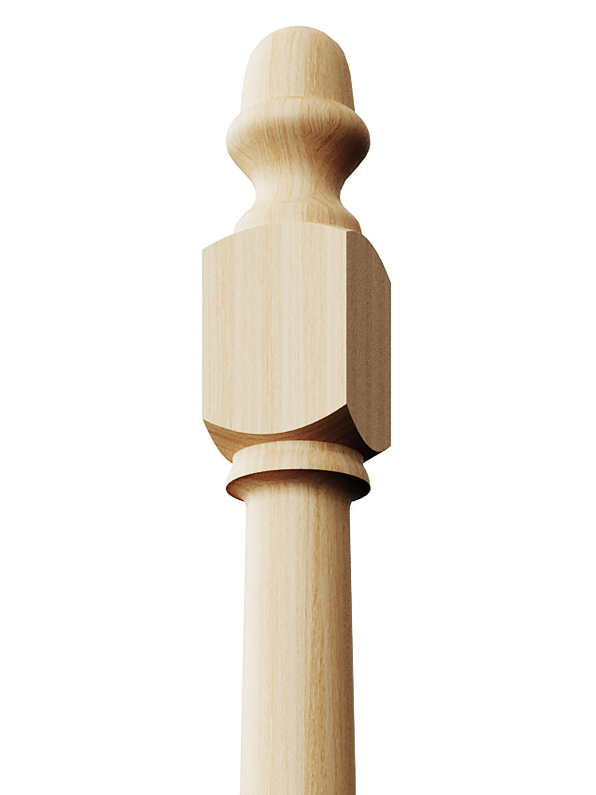 Stockbridge 3010PL-AT Series Acorn Top Newel Post (3-1/2")