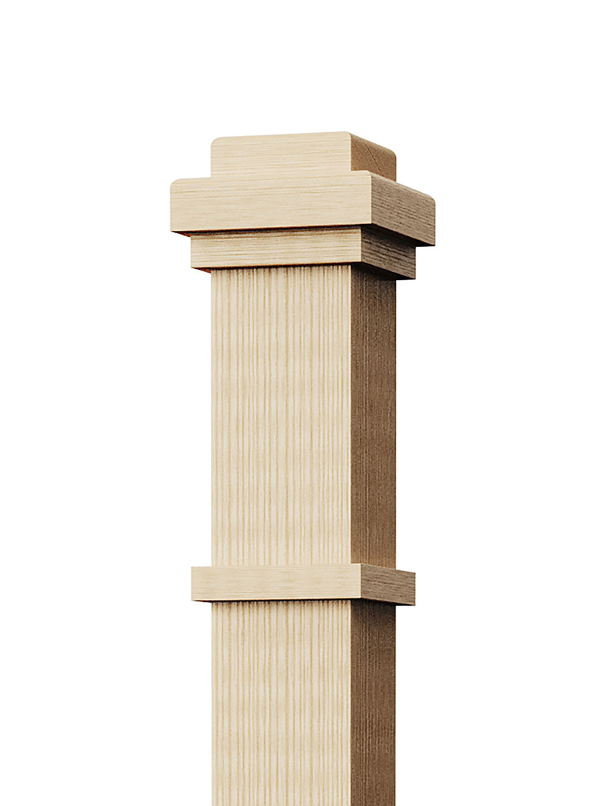 Box Newel 4075M - Mission Style (3-1/2")