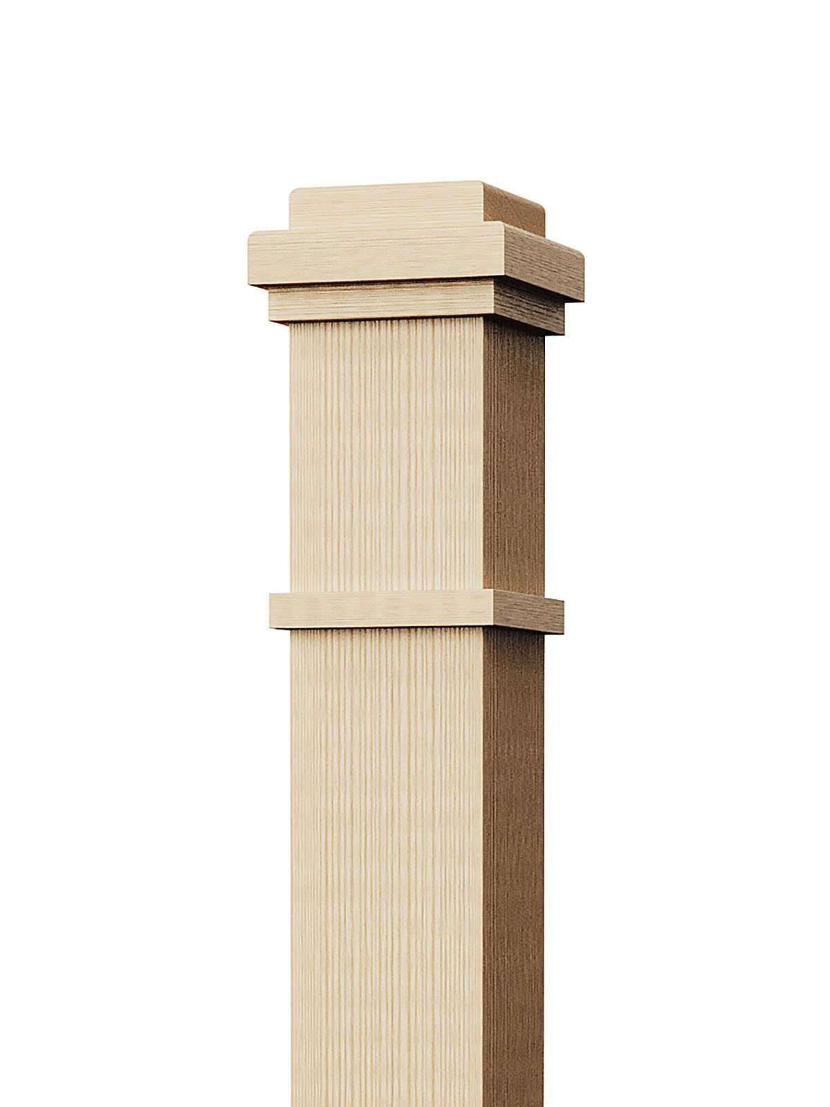 Box Newel 4091M - Mission Style (6-1/4")