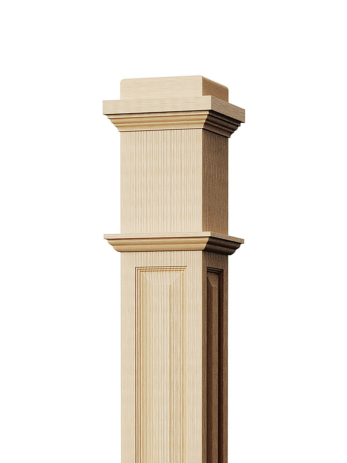 Box Newel 4091RP - Raised Panel (6-1/4")