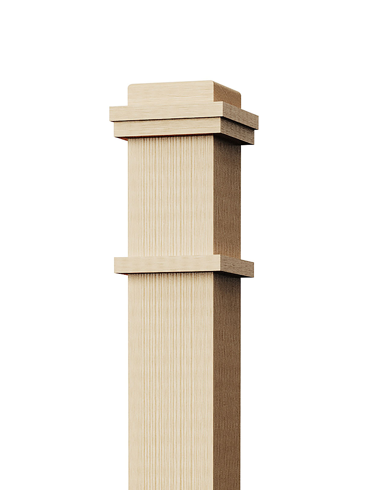 Box Newel 4375M - Mission Style (4-3/4")