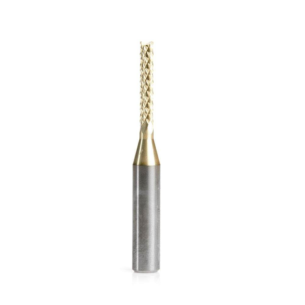 Amana Tool Solid Carbide Composite and Concrete End Mill Point Diamond Pattern ZrN Coated CNC Router Bits