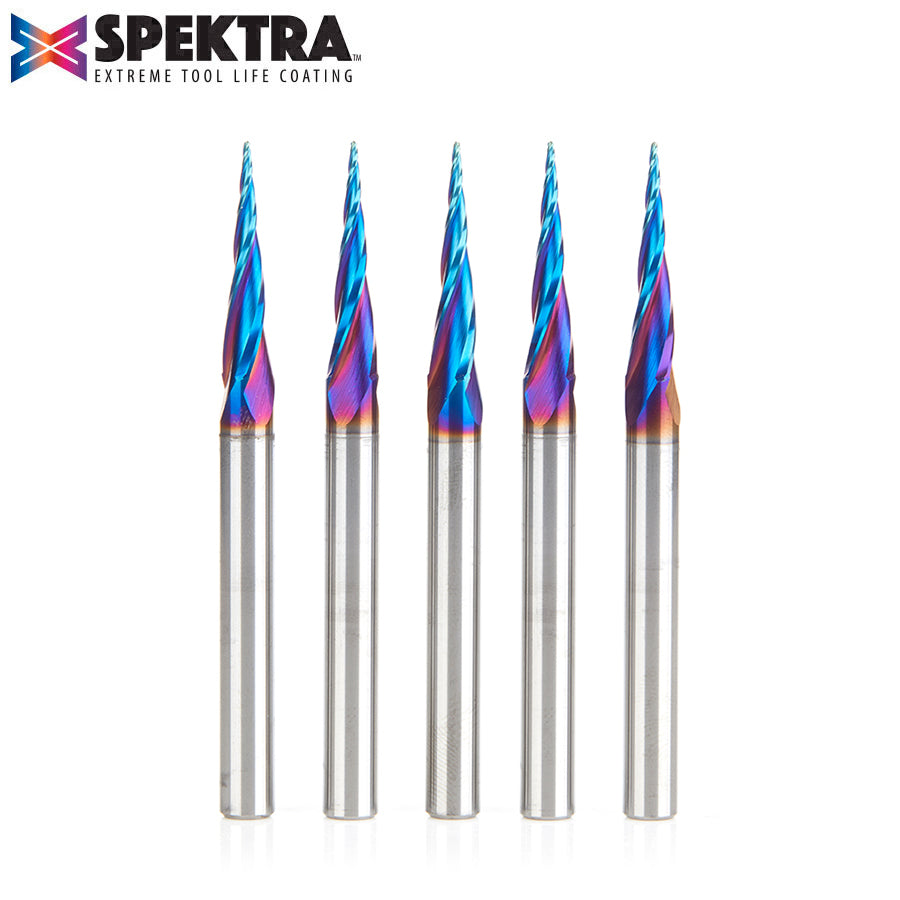 Amana Tool Solid Carbide Spektra™ Extreme Tool Life Coated Carving CNC 2D and 3D Router Bits