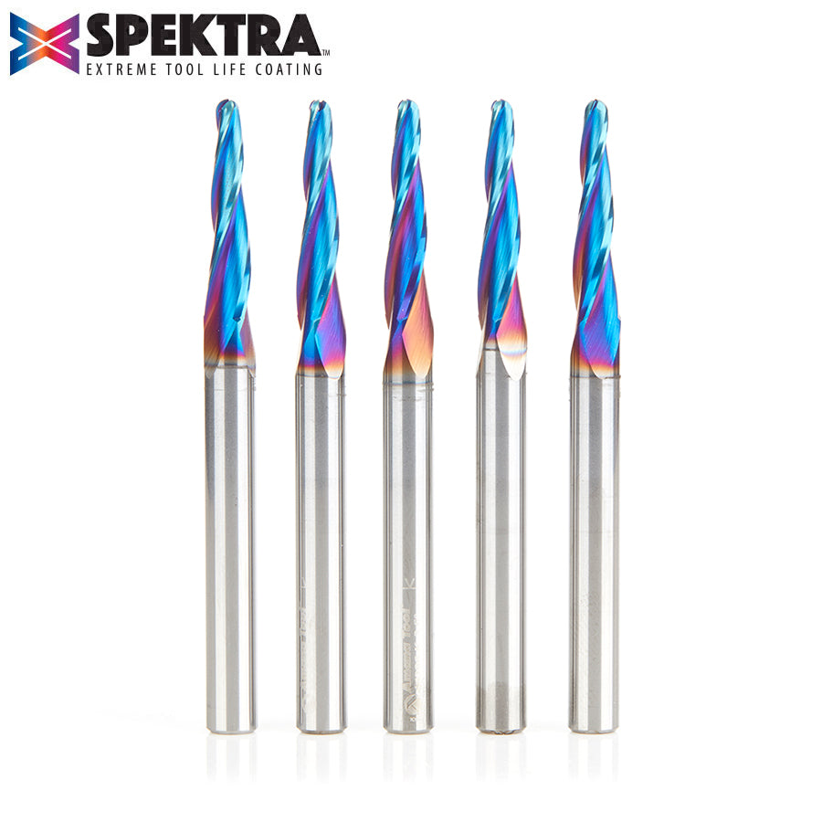 Amana Tool Solid Carbide Spektra™ Extreme Tool Life Coated Carving CNC 2D and 3D Router Bits