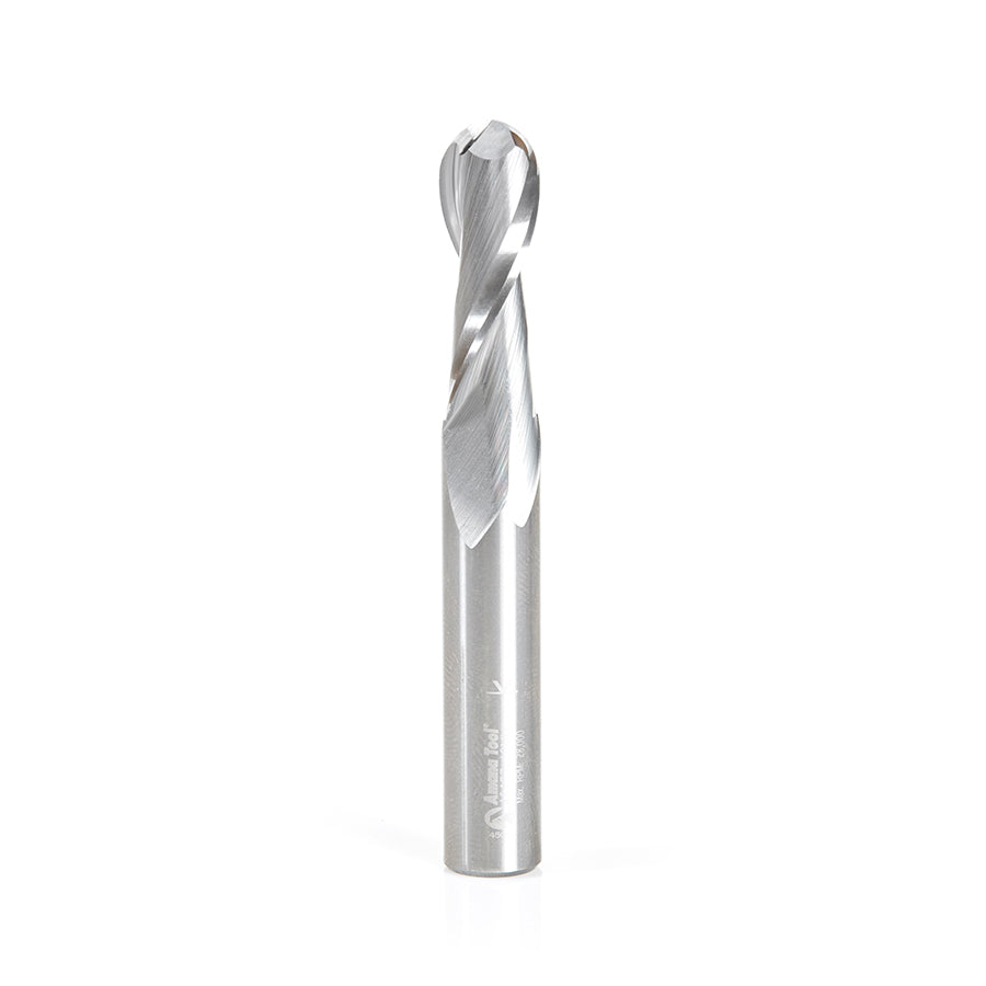Amana Tool Solid Carbide Ballnose Spiral CNC Router Bit for Plastics, Acrylic, Solid-Surface and Plexiglas®