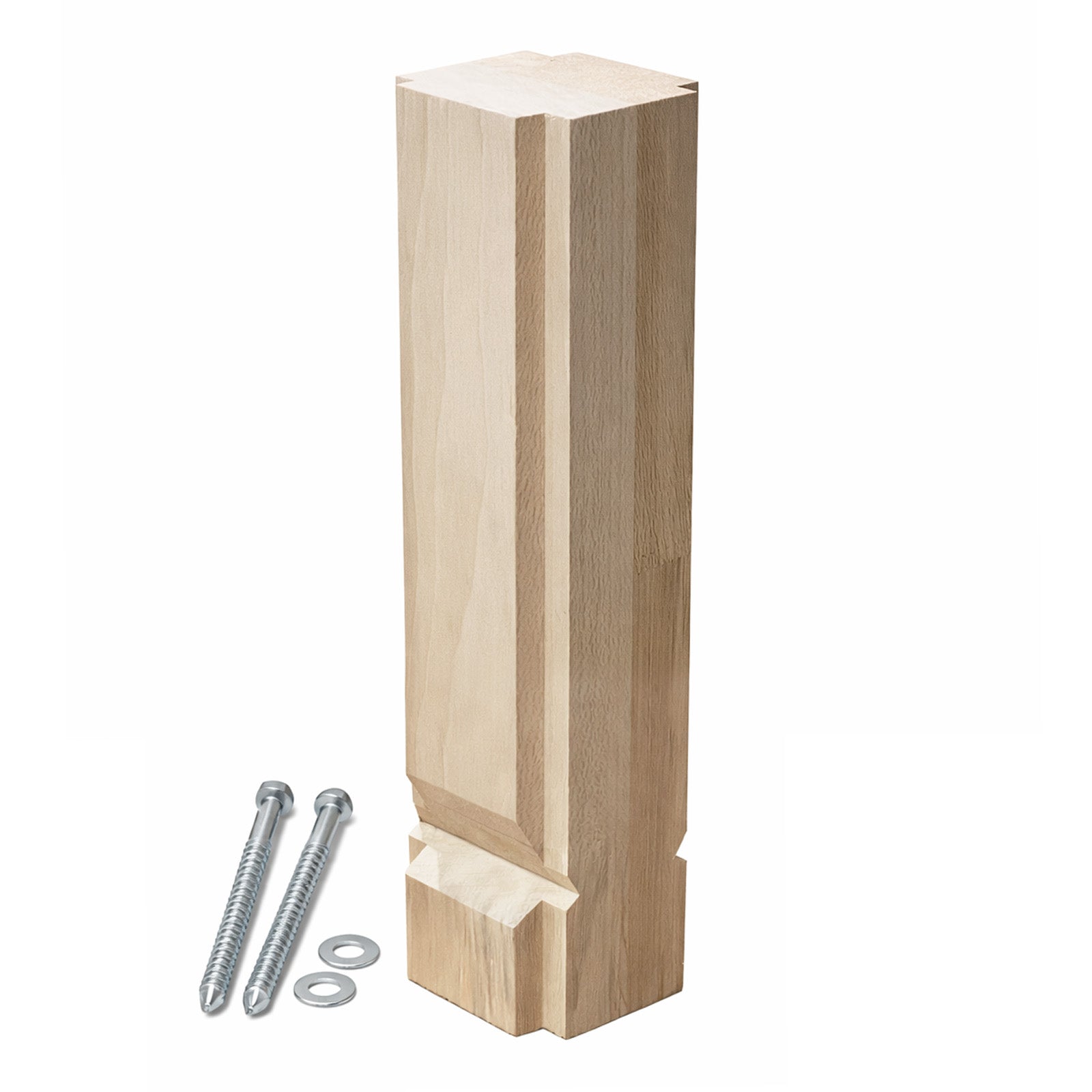 Box Newel Post Mounting Block & Hardware 5003 - JMP Wood