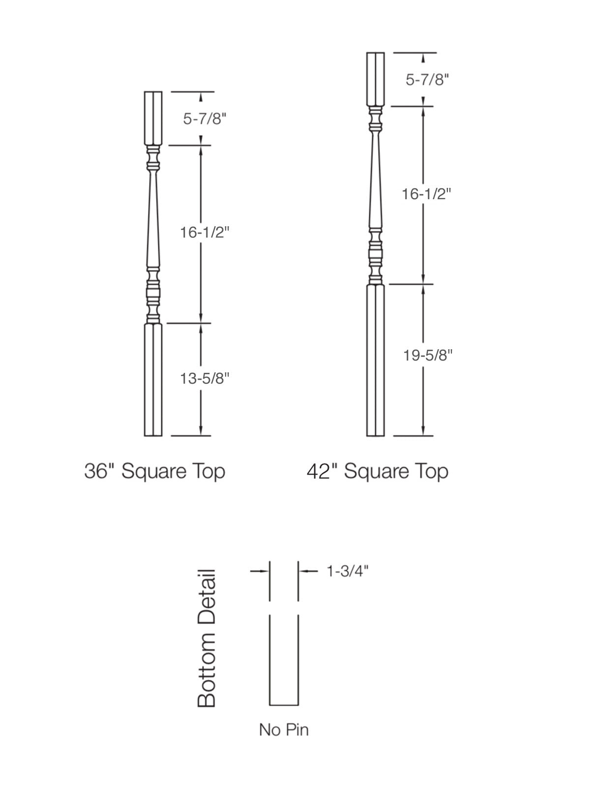 Hampton 5005 Baluster
