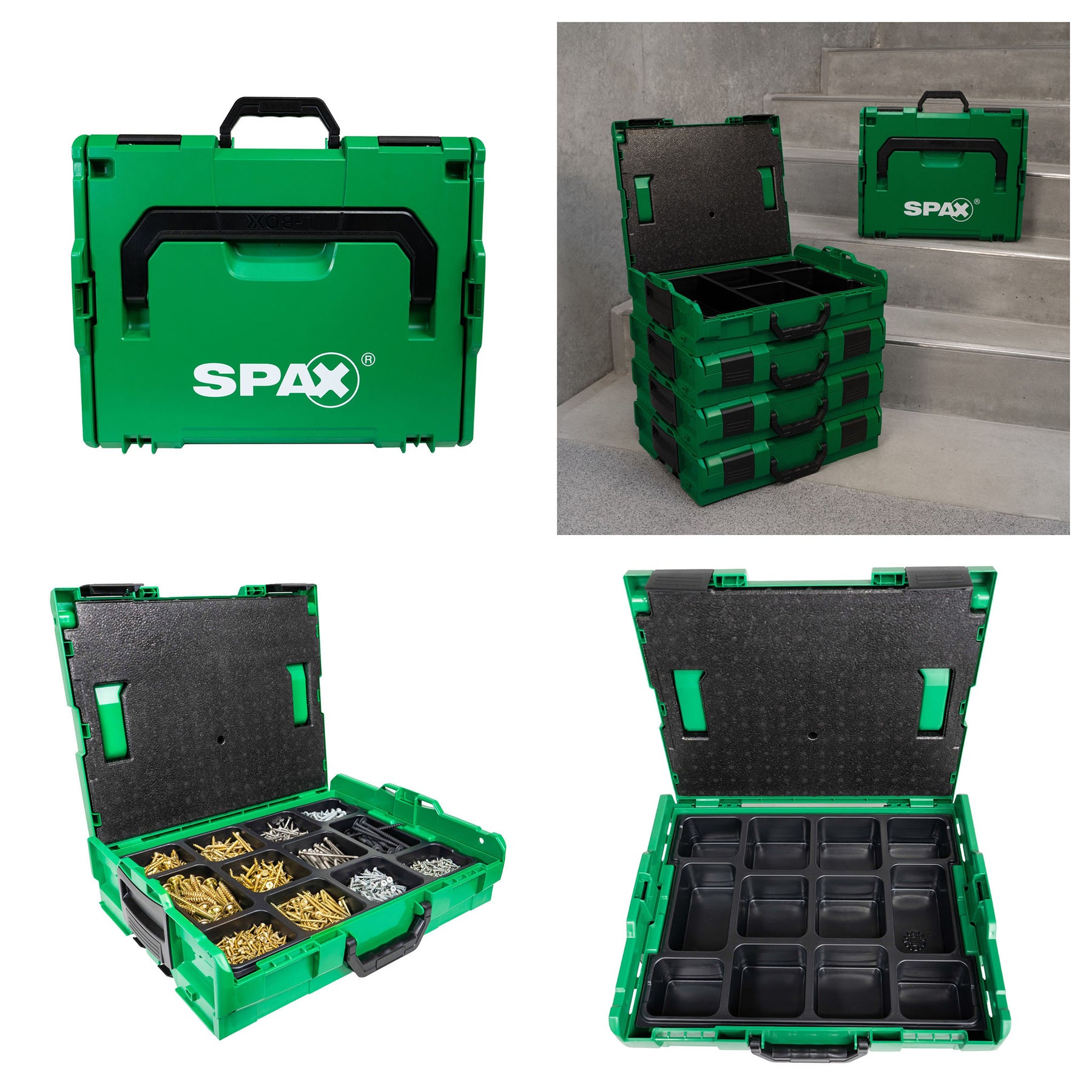 SPAX Sortimo L-BOXX Storage Container - 12 Compartments