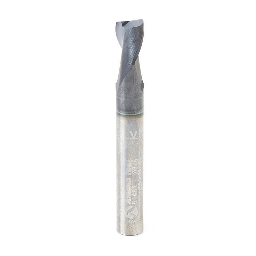 Amana Tool Solid Carbide Spiral CNC Router Bits / End Mills for Steel & Stainless Steel