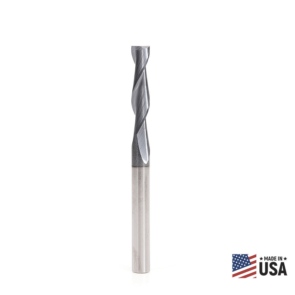 Amana Tool Solid Carbide Spiral CNC Router Bits / End Mills for Steel & Stainless Steel