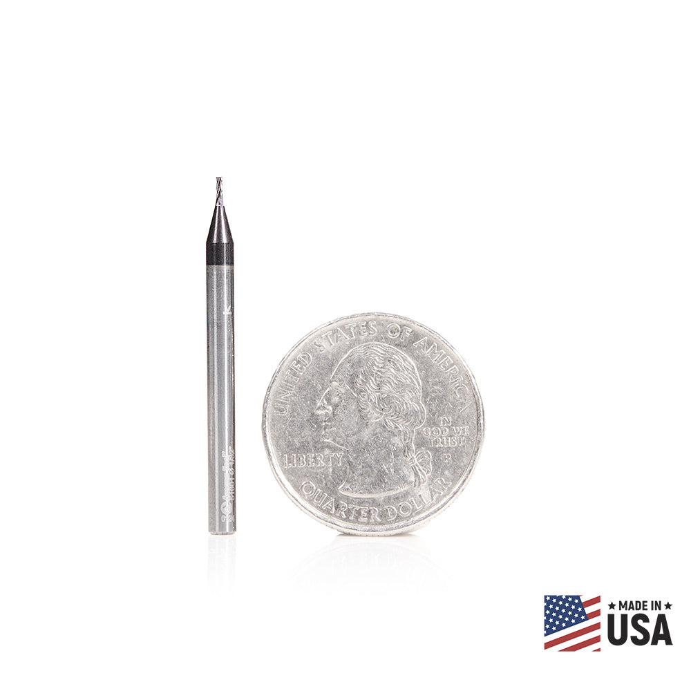 Amana Tool Solid Carbide Spiral CNC Router Bits / End Mills for Steel & Stainless Steel