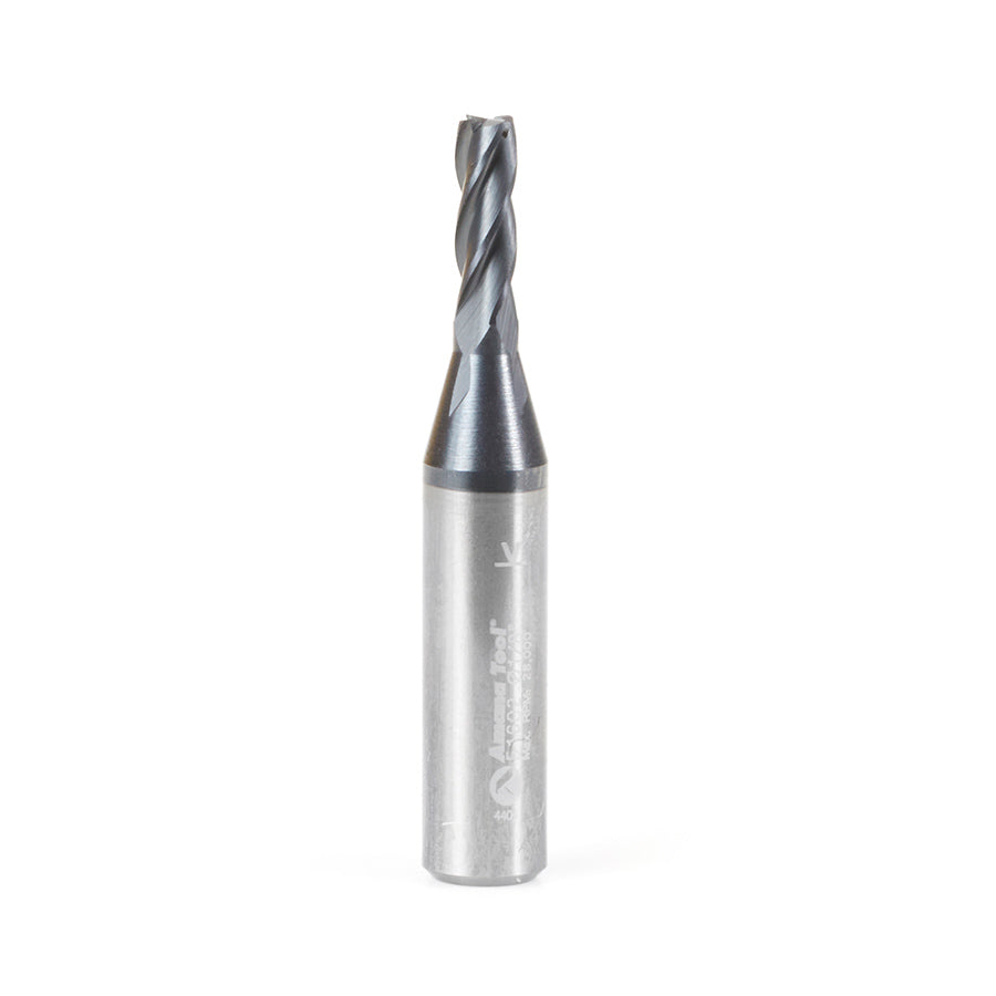 Amana Tool Solid Carbide Spiral CNC Router Bits / End Mills for Steel & Stainless Steel