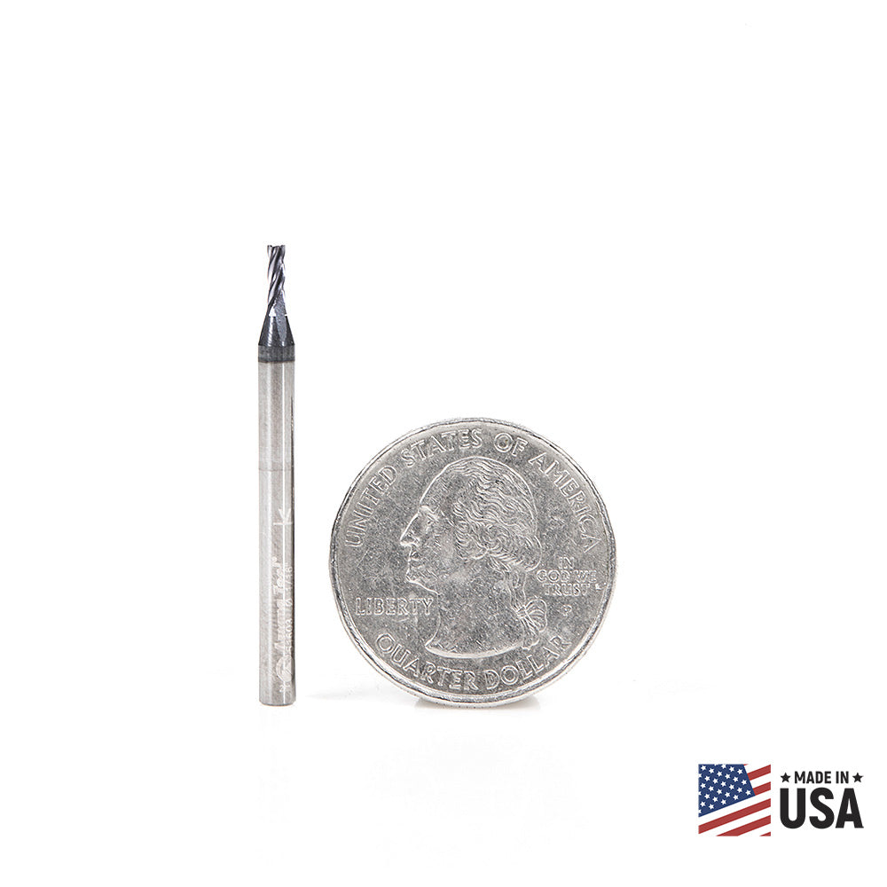 Amana Tool Solid Carbide Spiral CNC Router Bits / End Mills for Steel & Stainless Steel