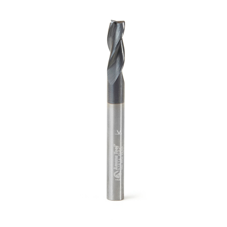 Amana Tool Solid Carbide Spiral CNC Router Bits / End Mills for Steel & Stainless Steel
