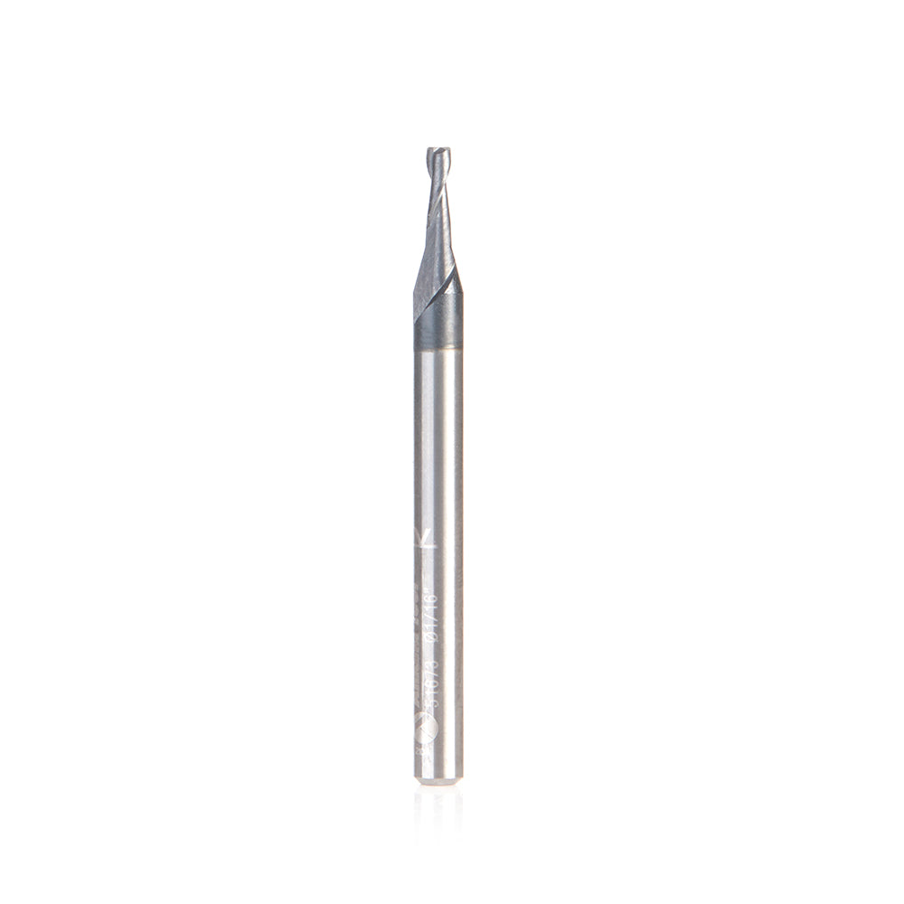 Amana Tool Solid Carbide Spiral CNC Router Bits / End Mills for Steel & Stainless Steel