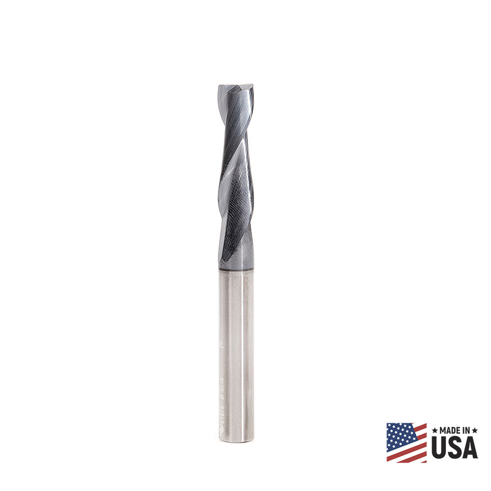 Amana Tool Solid Carbide Spiral CNC Router Bits / End Mills for Steel & Stainless Steel
