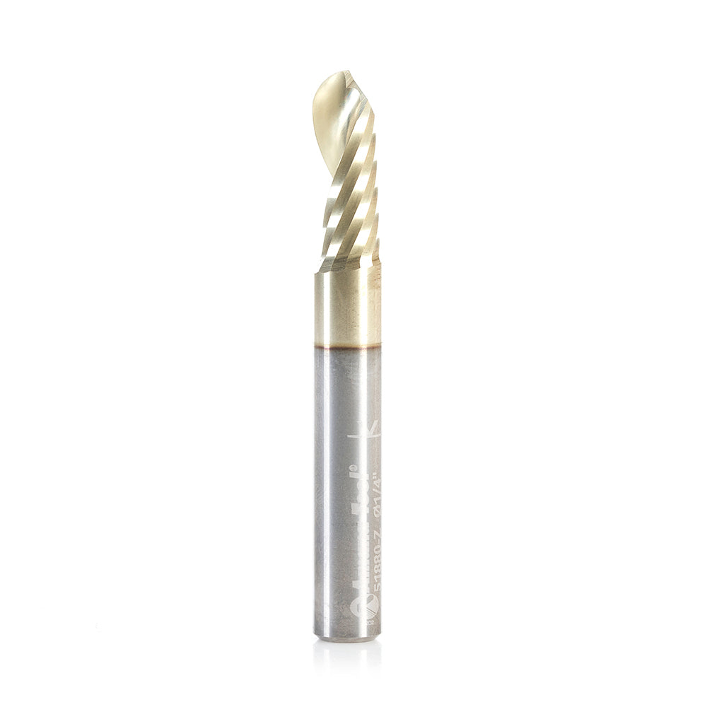 Amana Tool Solid Carbide 'O' Flute Spiral Ball Nose Aluminum Cutting