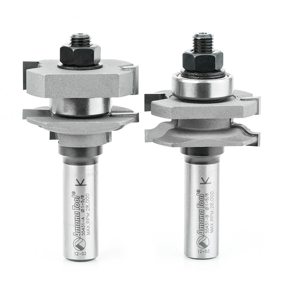 Amana Tool 2-pc Stile & Rail Router Bit Sets