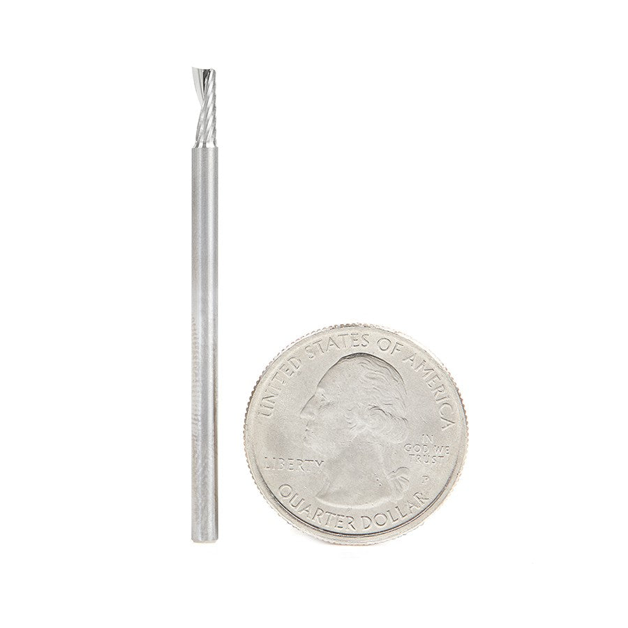 Amana Tool Solid Carbide Spiral 'O' Flute Plastic Cutting Router Bits - Metric