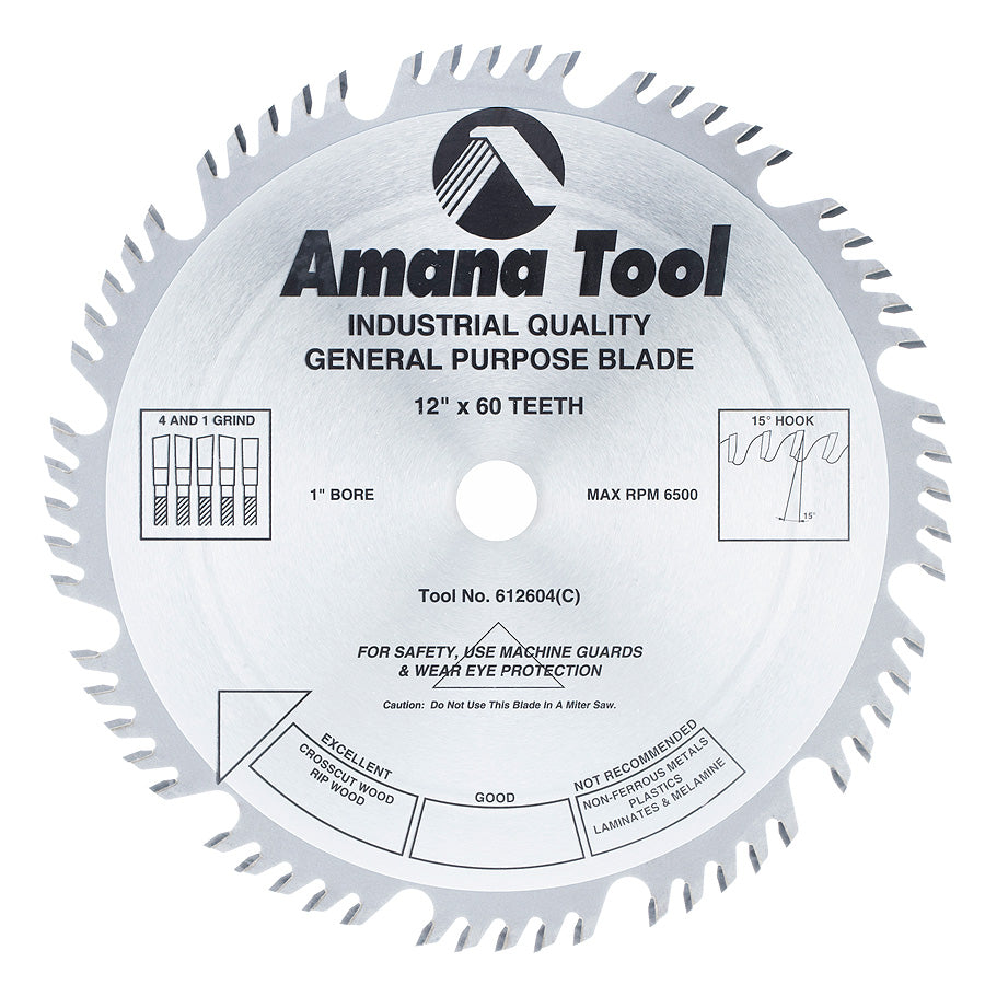 Amana Tool Combination Ripping & Crosscut Saw Blades