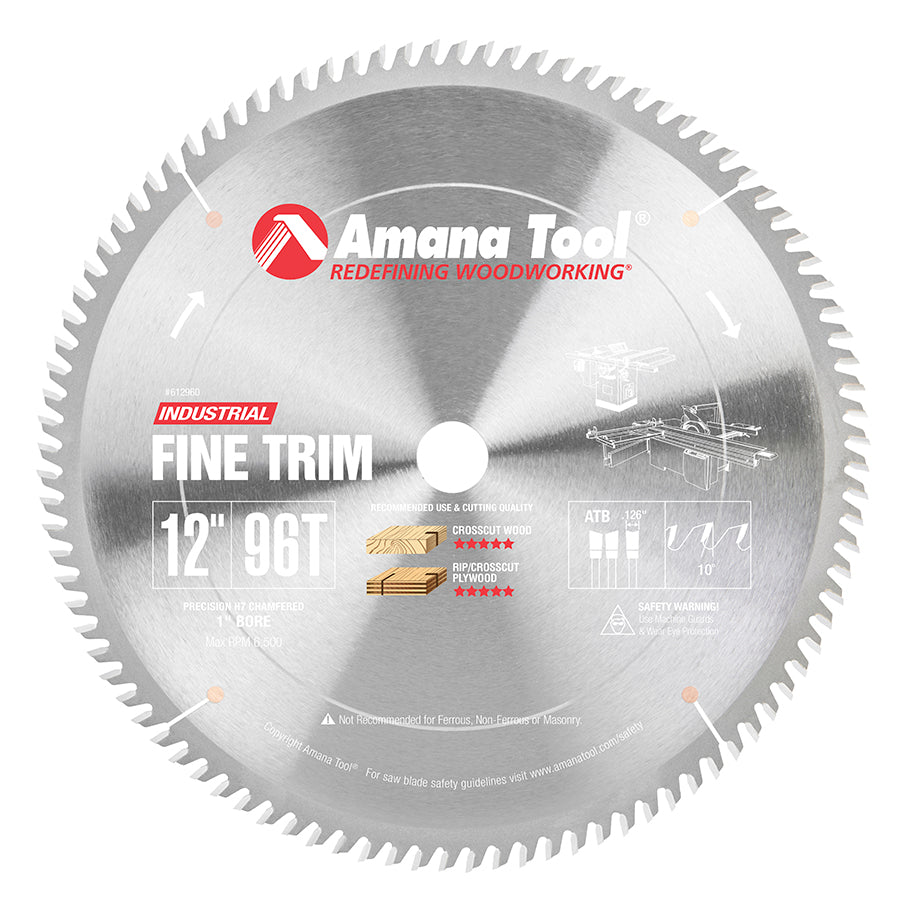 Amana Tool Plywood / Solid Wood / Chipboard Cutting Saw Blades For Extra Smooth Cut