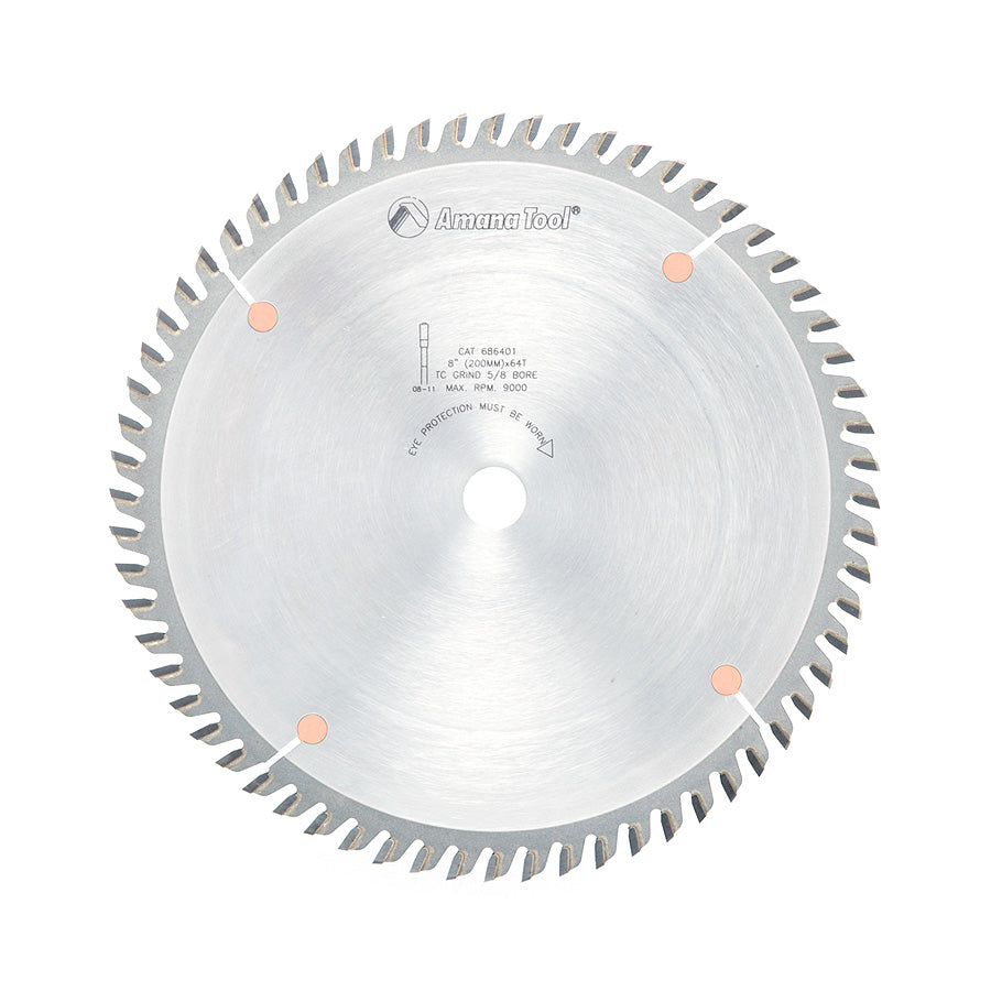 Amana Tool Single and Double Sided Laminate Cutting Fine Cut-Off and Crosscut Saw Blades