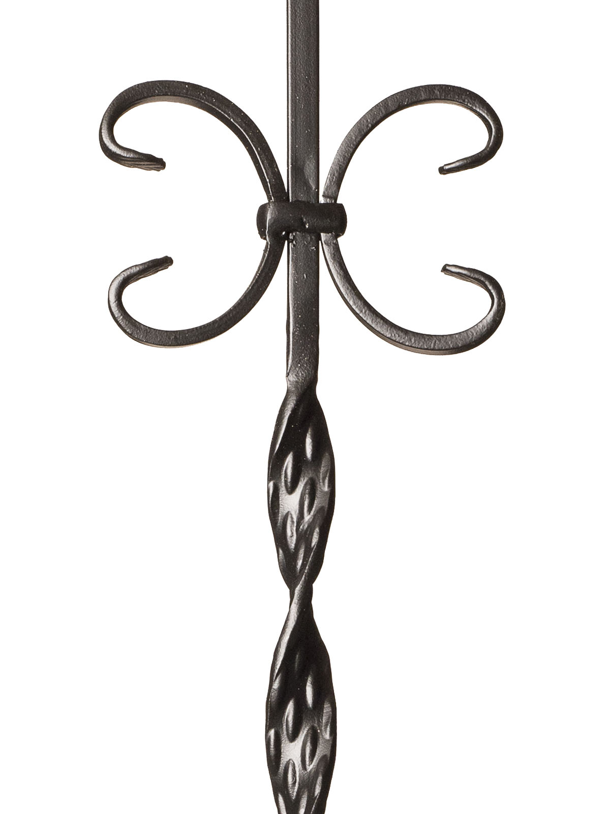 Iron Baluster 9015 - 1/2" Square - Single Ribbon w/ Butterflies