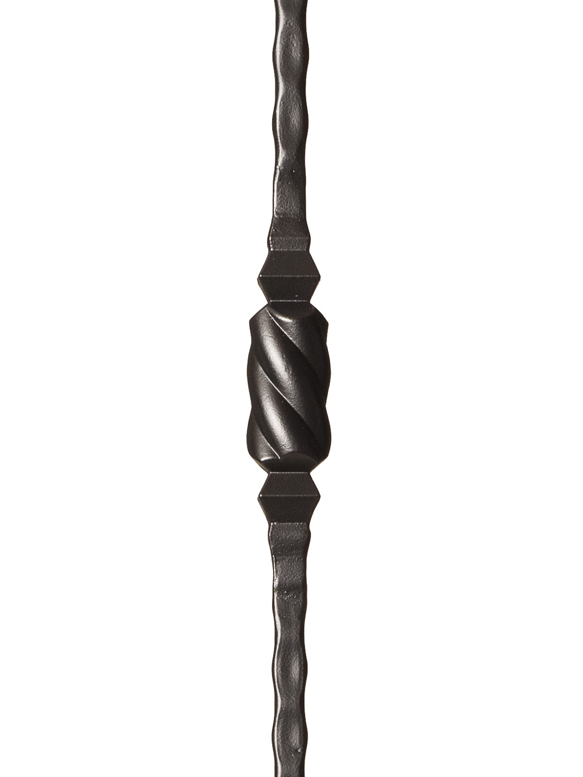 Iron Baluster 9045 - 9/16" Hammered Face - Single Knob