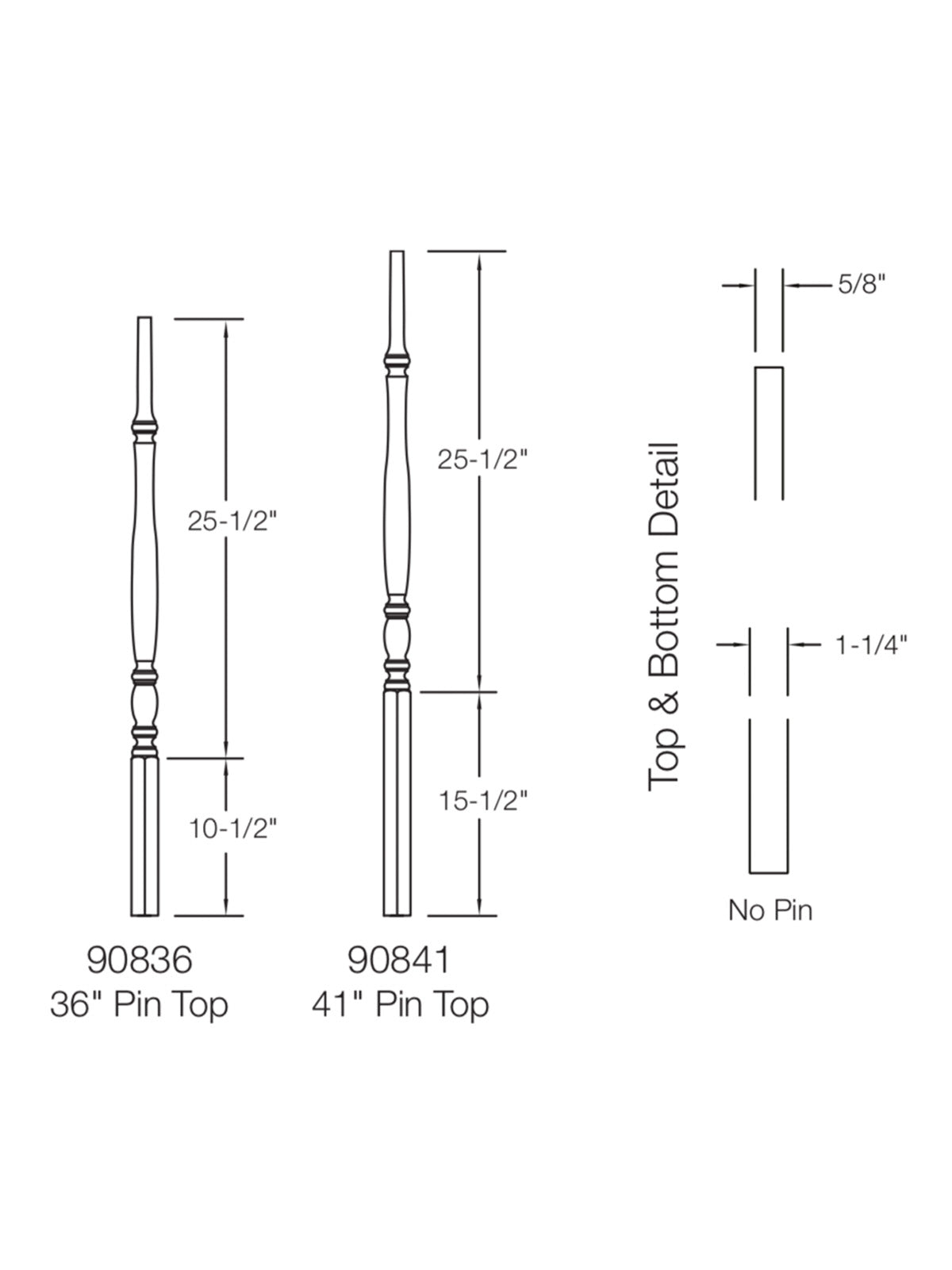 Bordeaux 908 Baluster