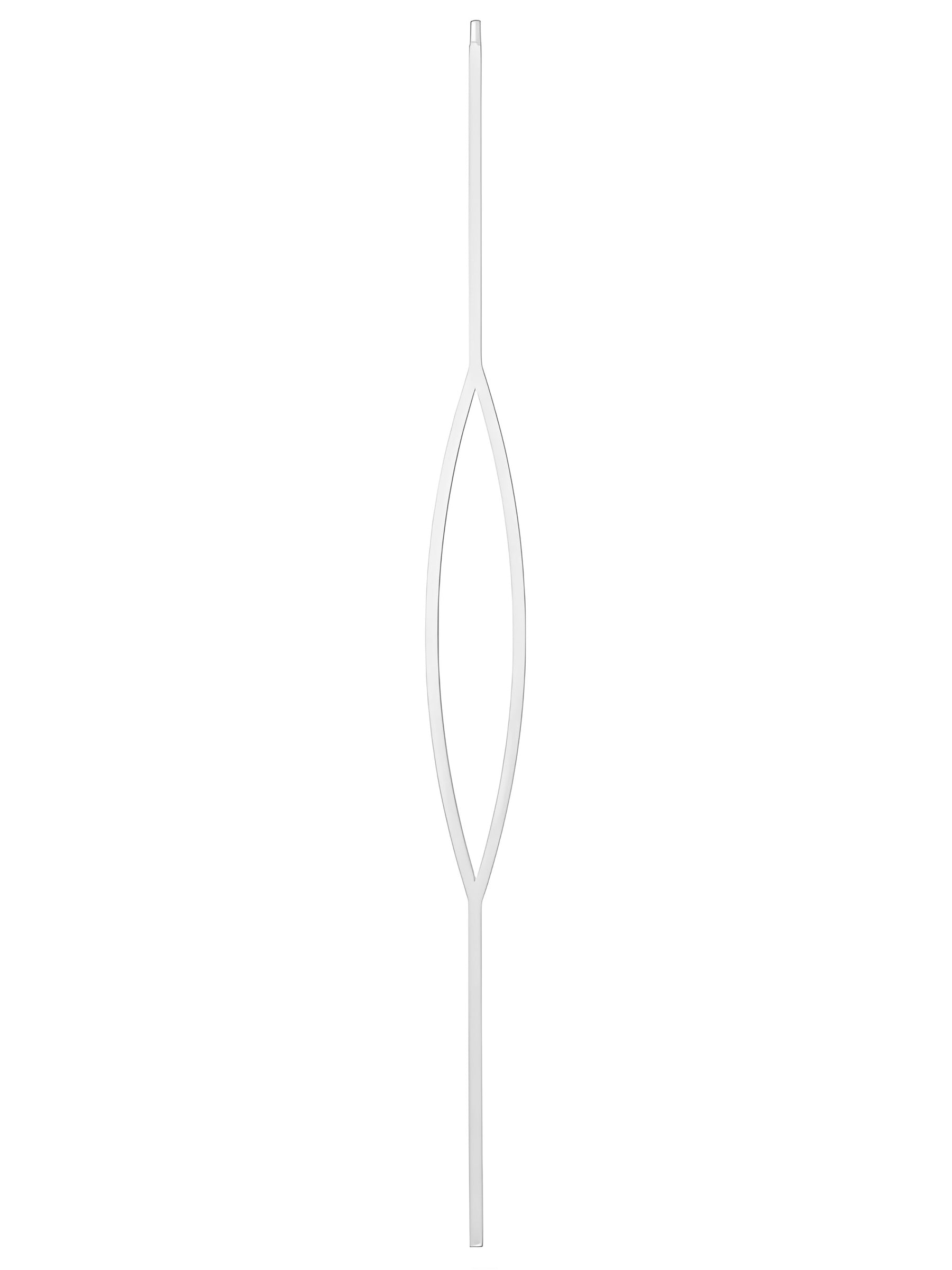 Iron Baluster 9093 - 1/2" Square - Pointed Oval