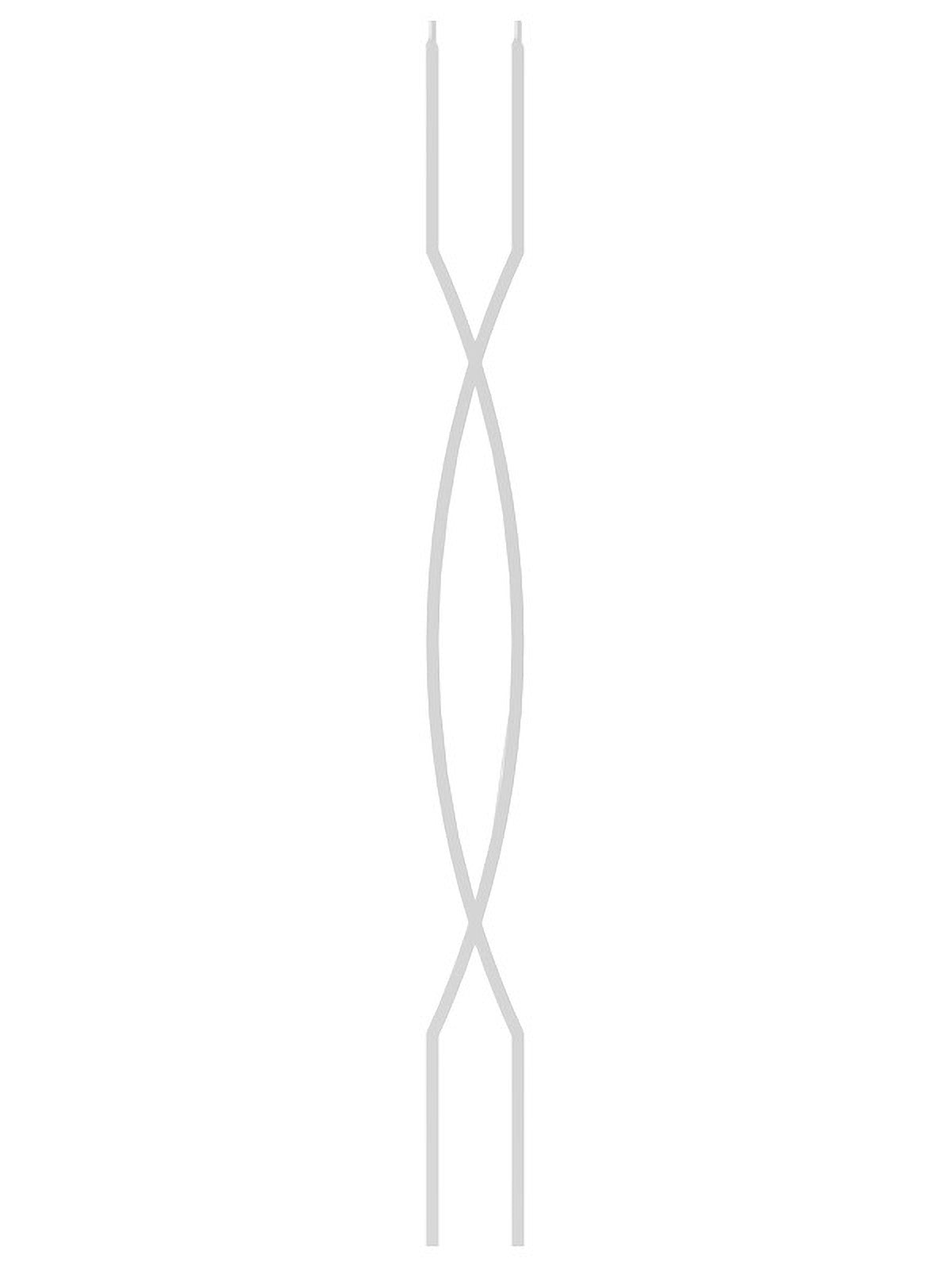 Iron Baluster 9095 - 1/2" Square - Double Helix