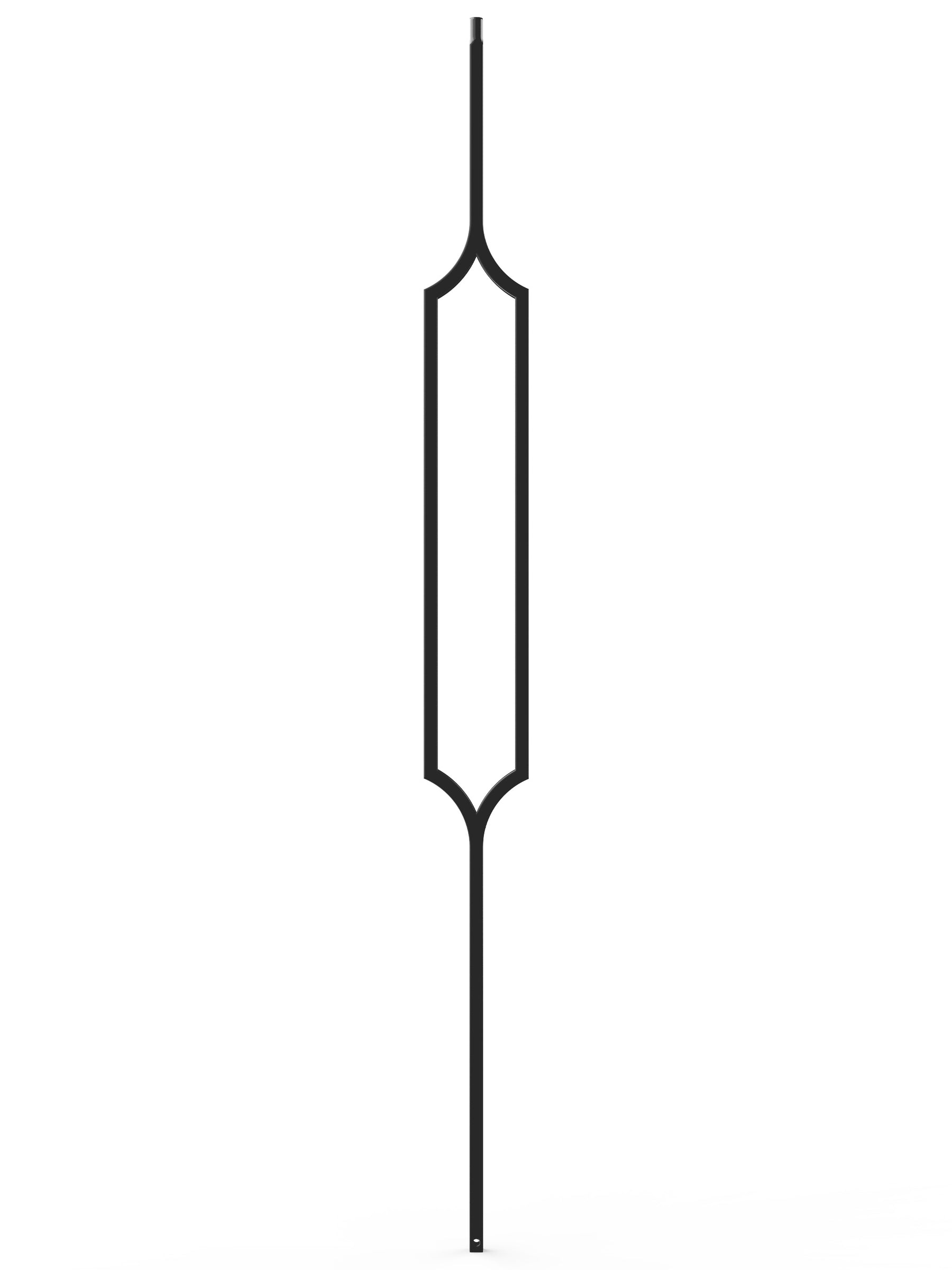 Iron Baluster 9098 - 1/2" Square - Hexagon