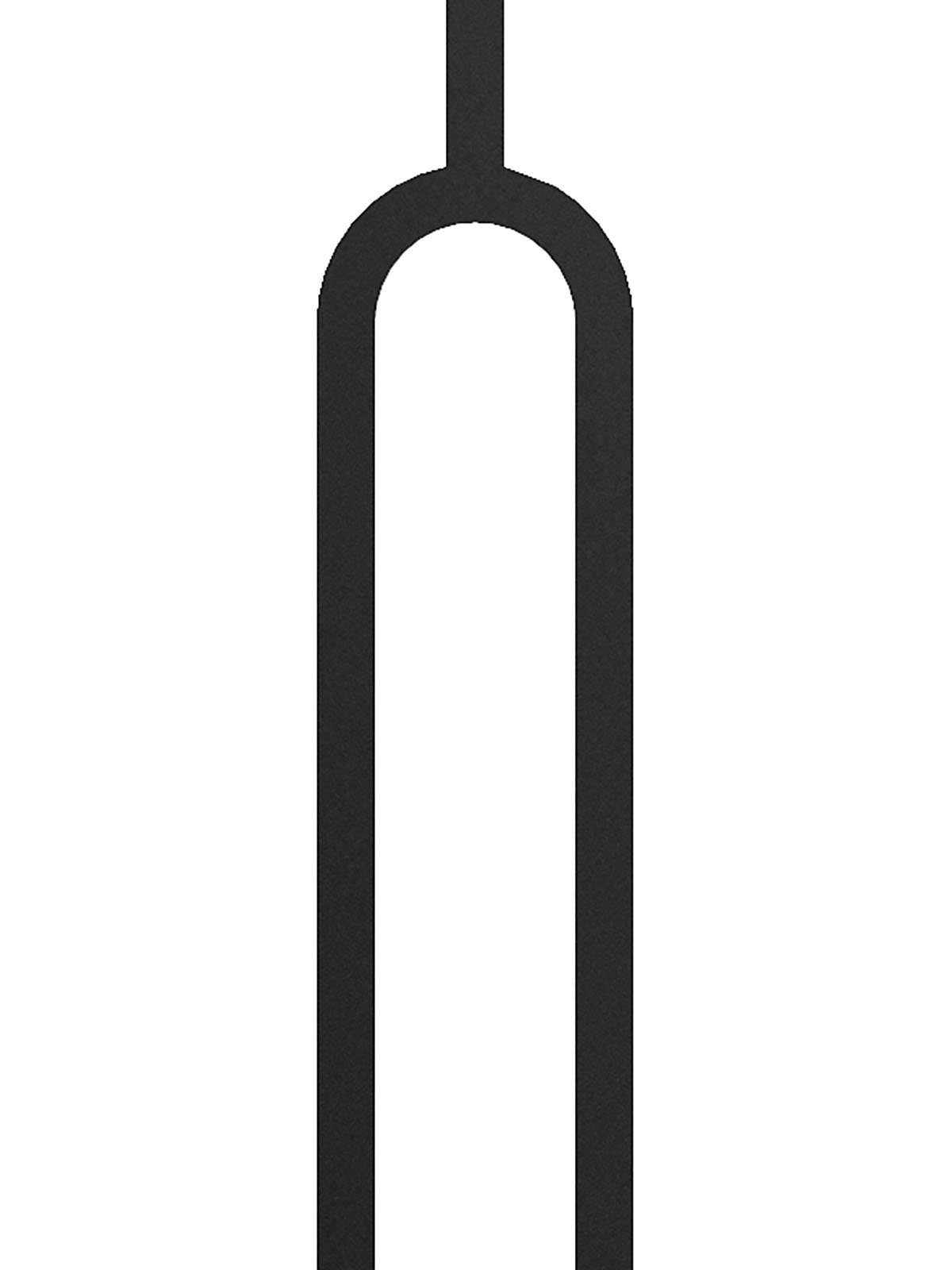 Mega Iron Baluster 9988 - 3/4" Square - Contemporary Hoop Oval