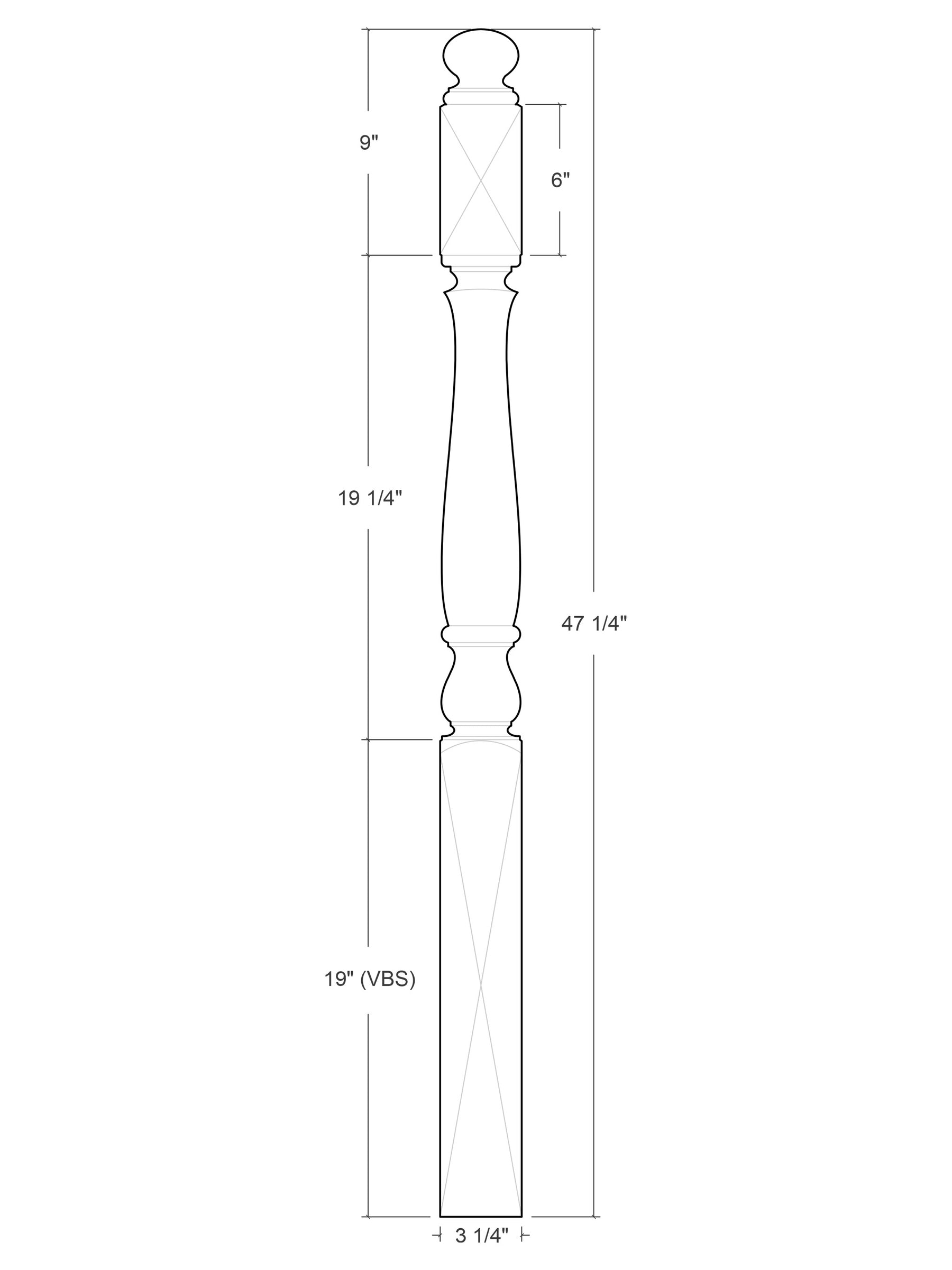 Barcelona Post to Post Newel