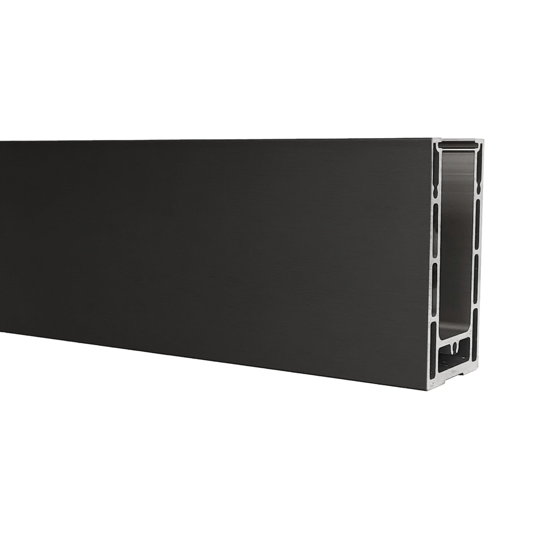 GlassX BS001 U-Channel Base Shoe for Glass Railings - 10'