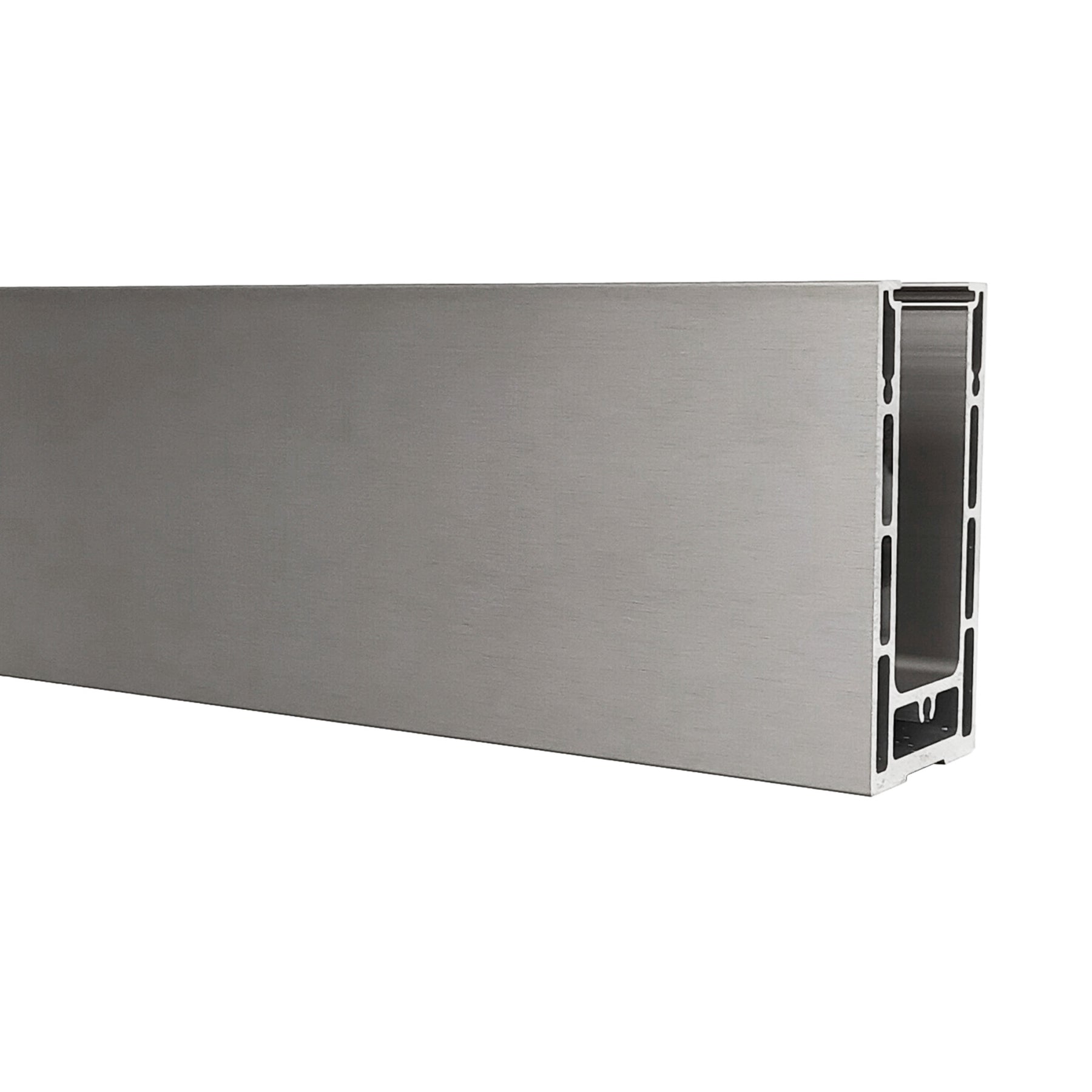 GlassX BS001 U-Channel Base Shoe for Glass Railings - 10'