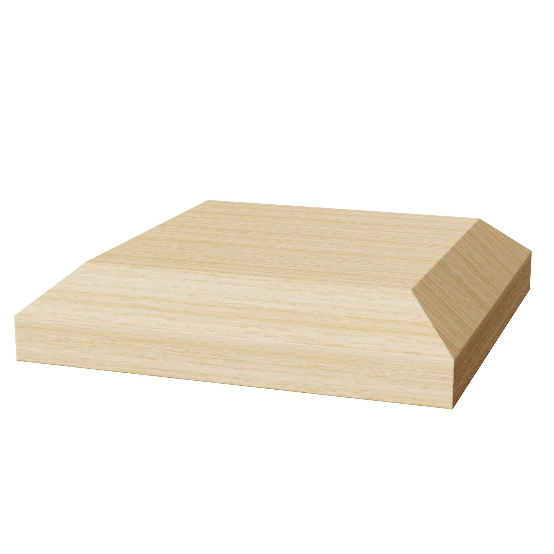 Newel Post Cap V - Chamfered Cap