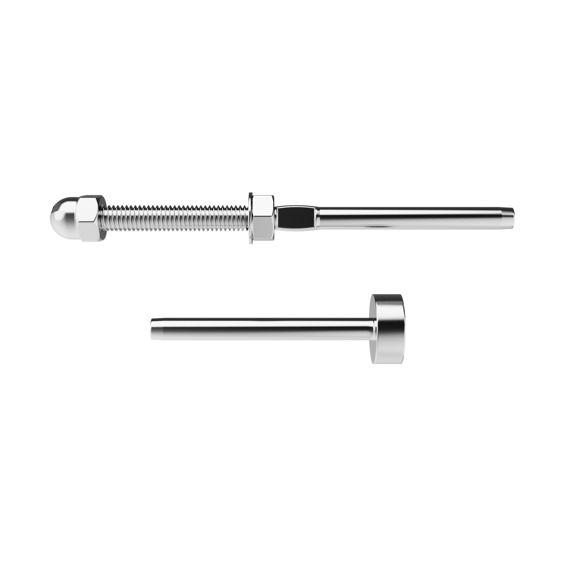 SteelX CC006 1/8" Cable Hardware Kit - Threaded Terminal Stud End and Fixed End