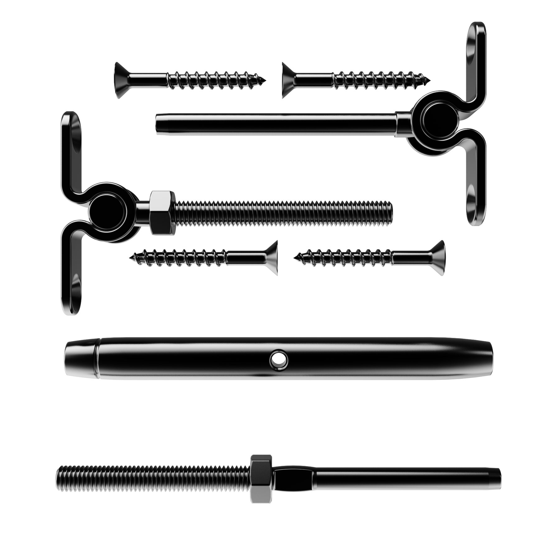 STLX-CC008 1/8" Cable Hardware Kit - Swage Toggle Turnbuckle