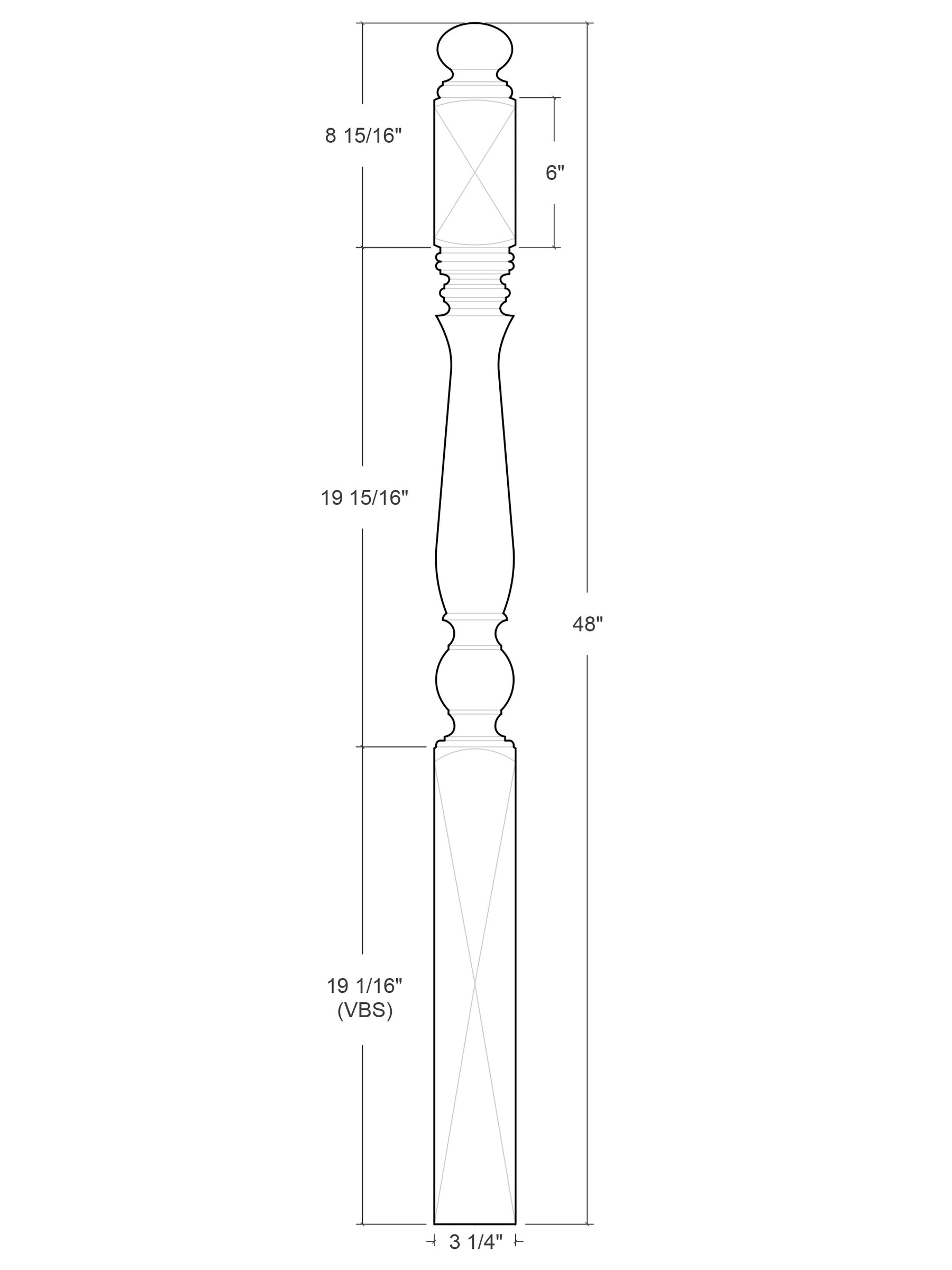 Fifth Ave Post to Post Newel