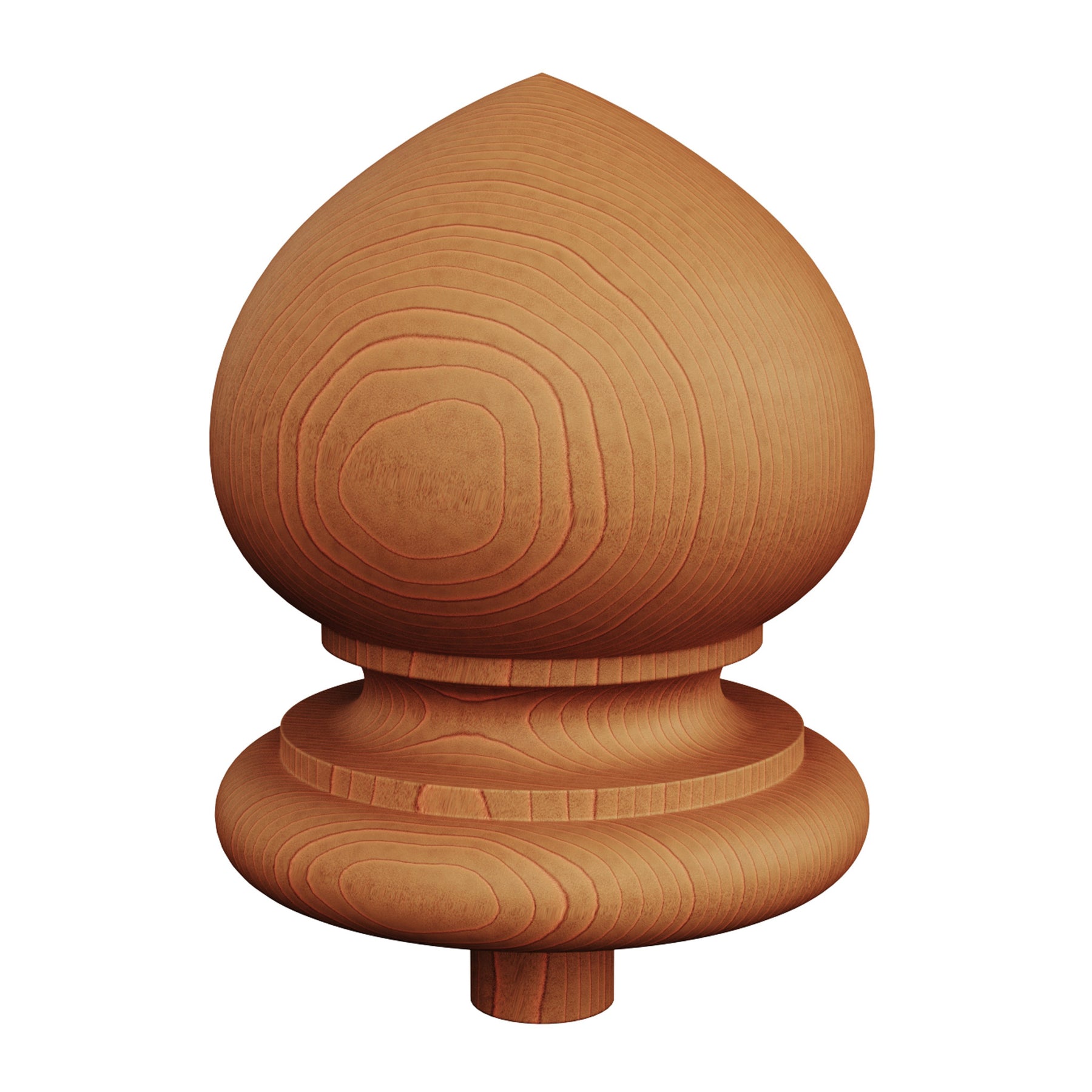 Finial Newel Post Cap FN-0100 - Spade Top