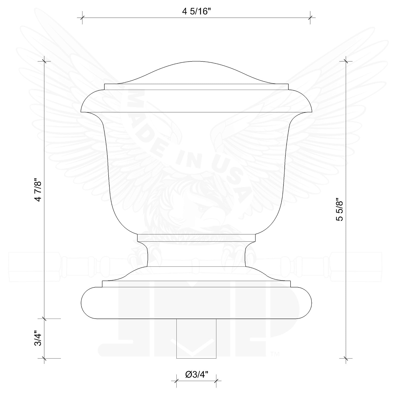 Finial Newel Post Cap FN-0101