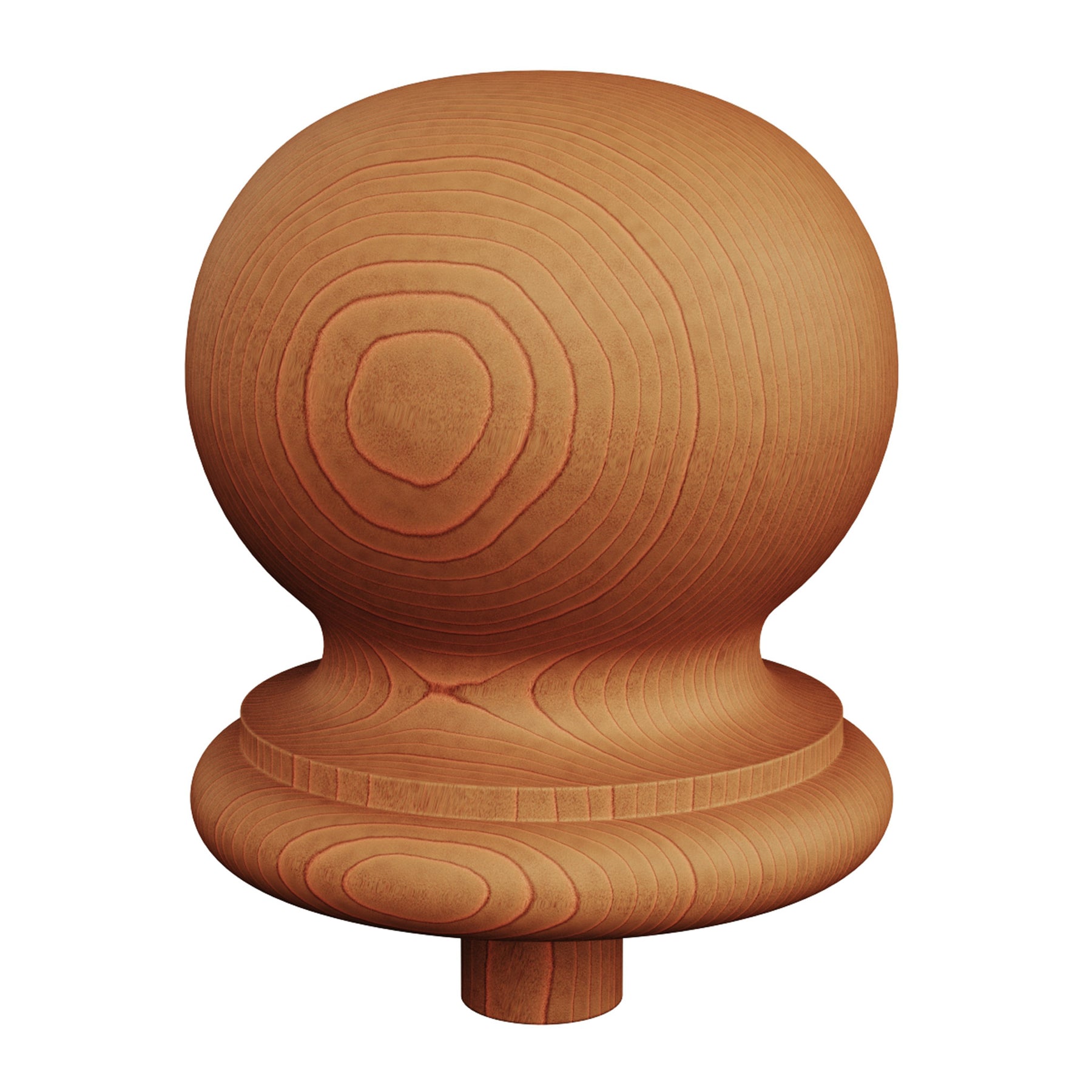 Finial Newel Post Cap FN-0103 - Round Ball Top