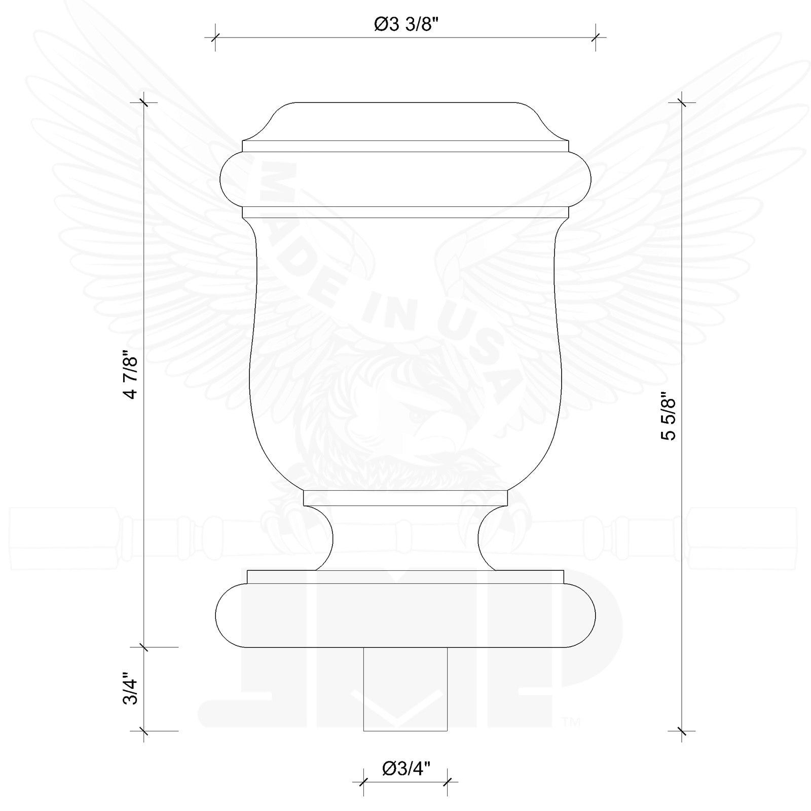 Finial Newel Post Cap FN-0104