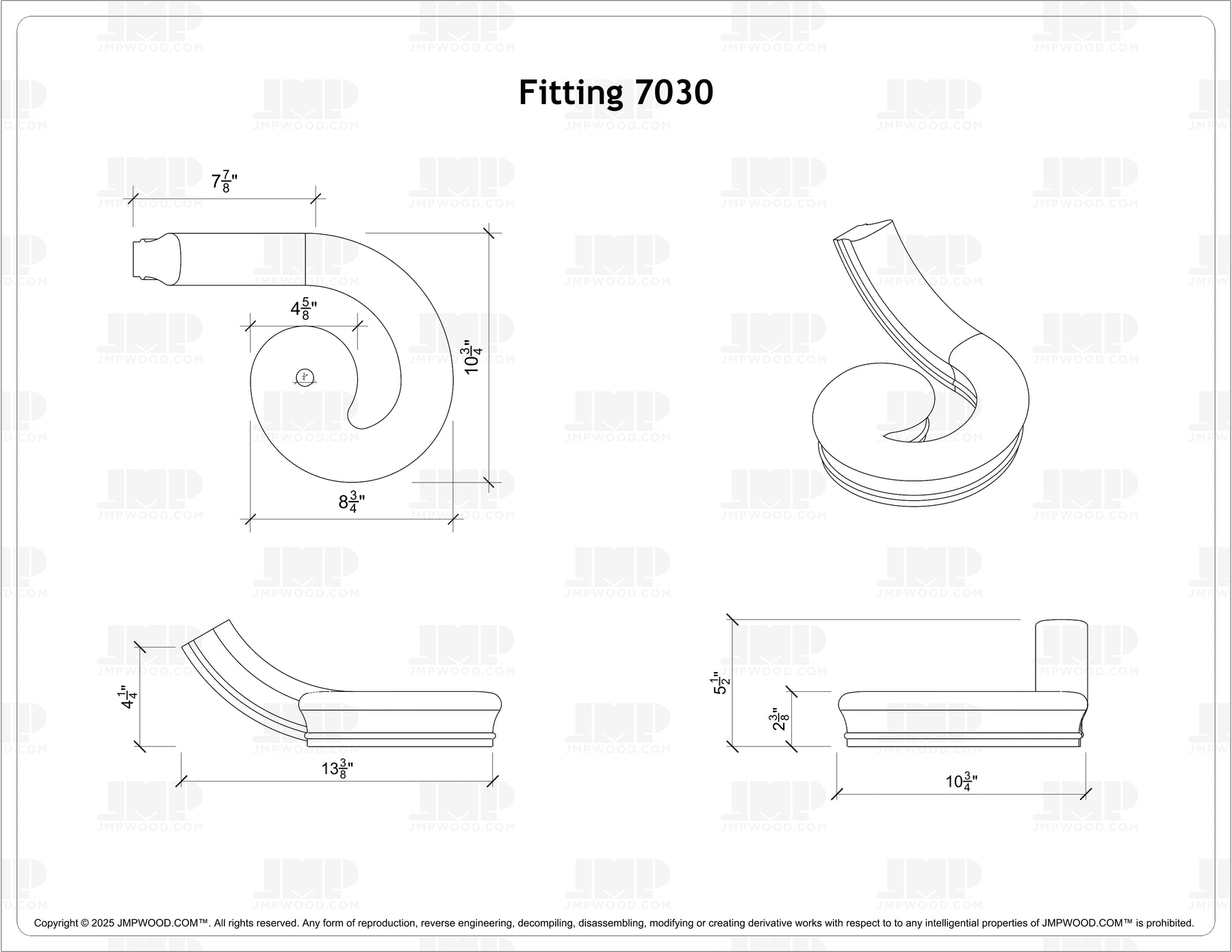 Fitting 30 - Volute (Left Hand)
